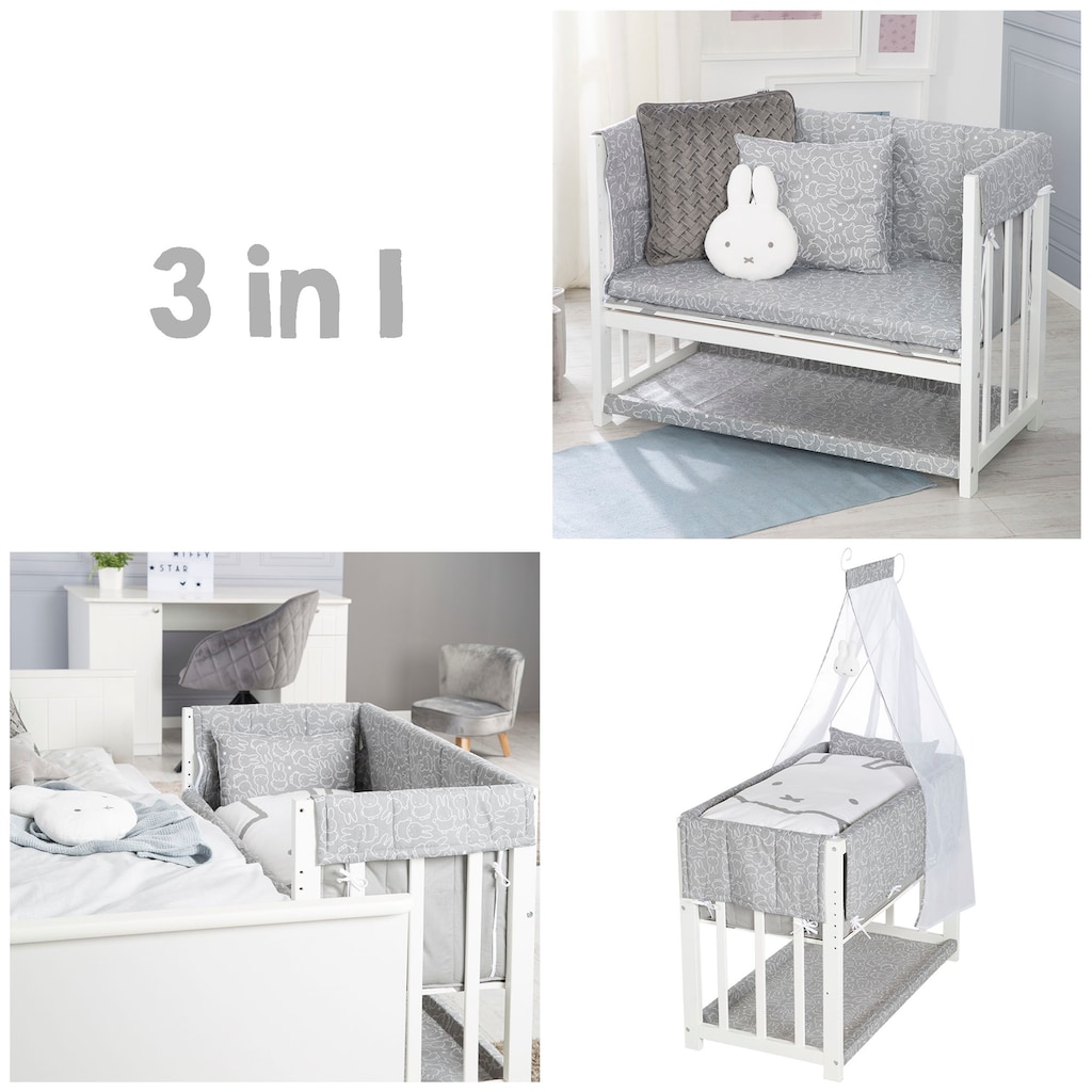 roba® Stubenbett »3in1, Miffy, weiß«