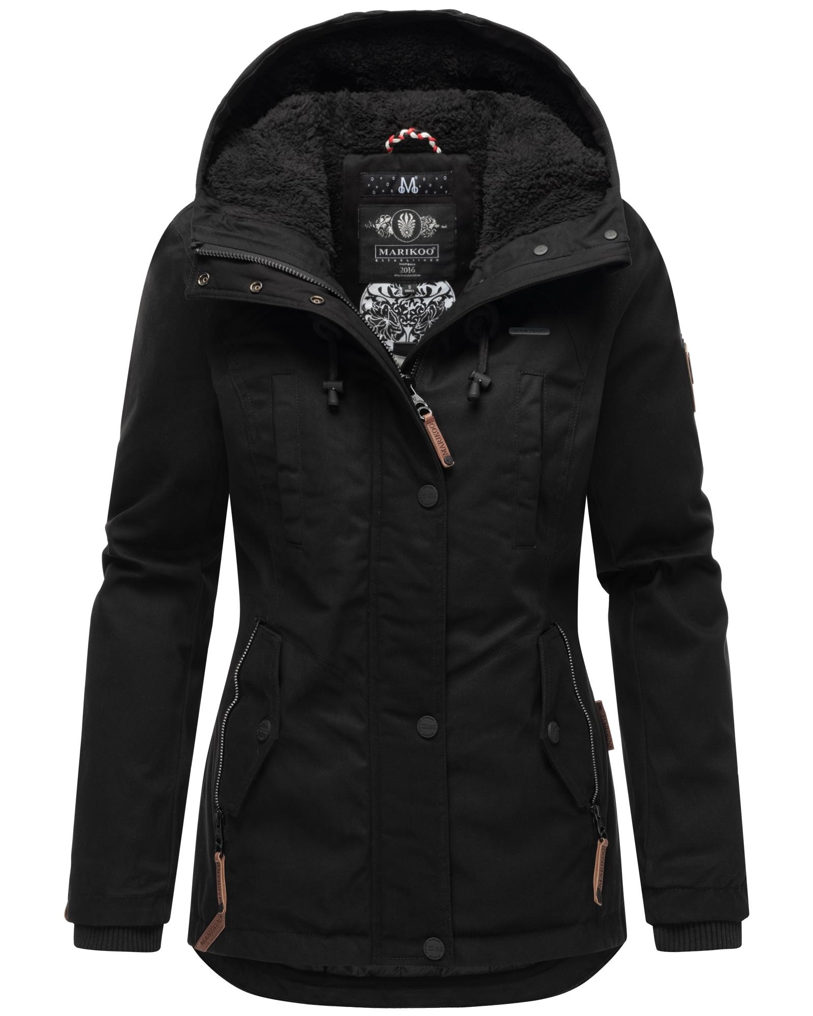 Marikoo Winterjacke "Bikoo", mit Kapuze, sportliche Damen Outdoor Baumwolljacke mit Kapuze