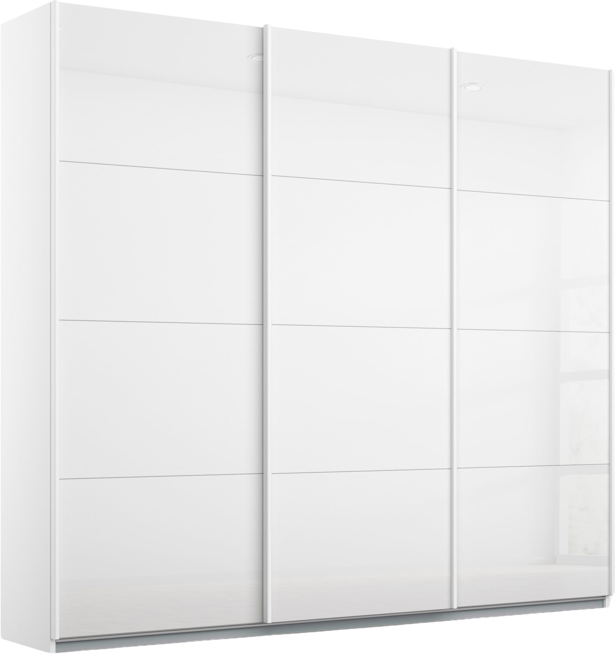 rauch Schwebetürenschrank »Kleiderschrank Schrank Garderobe KOLUNA mit hochwertiger Glasfront« 3 Ausstattungen BASIC/CLASSIC/PREMIUM (inkl. SOFT-CLOSE-FUNKTION),  Breiten 203/271/315/360 cm Höhen 210/229 cm MADE IN GERMANY