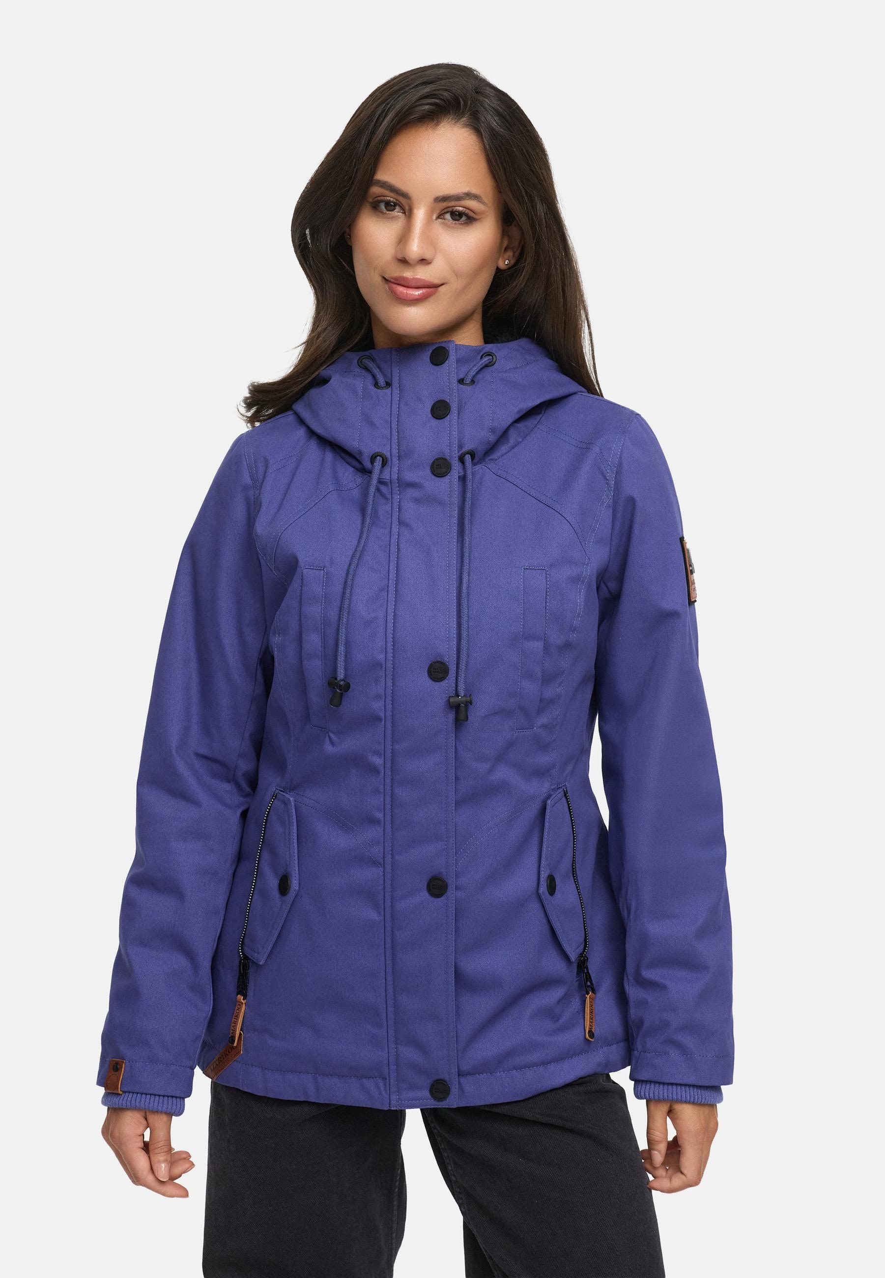 Marikoo Winterjacke »Bikoo«, mit Kapuze, sportliche Damen Outdoor Baumwolljacke mit Kapuze