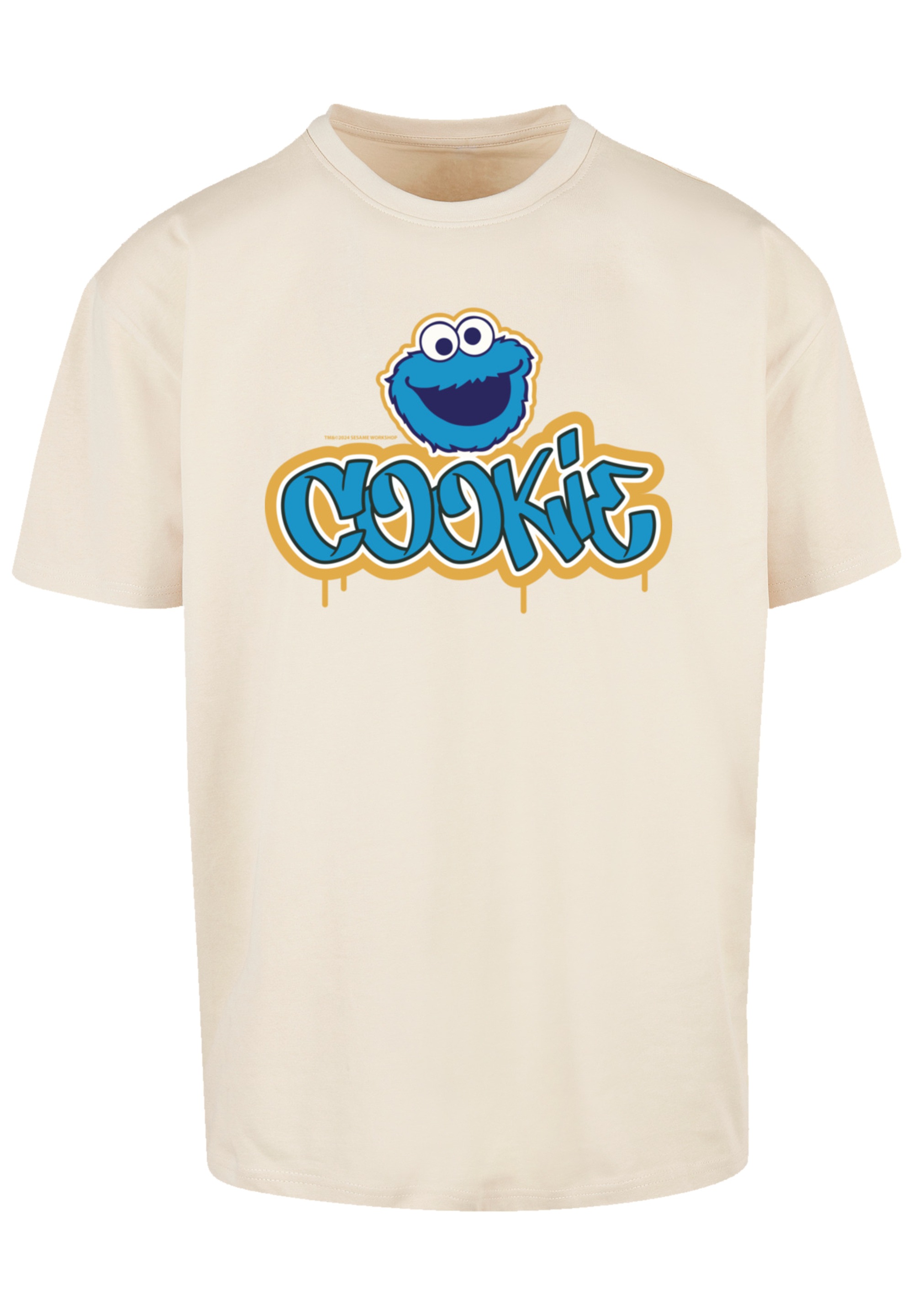 F4NT4STIC T-Shirt "Sesamstraße Cookie Graffiti Logo", Premium Qualität günstig online kaufen