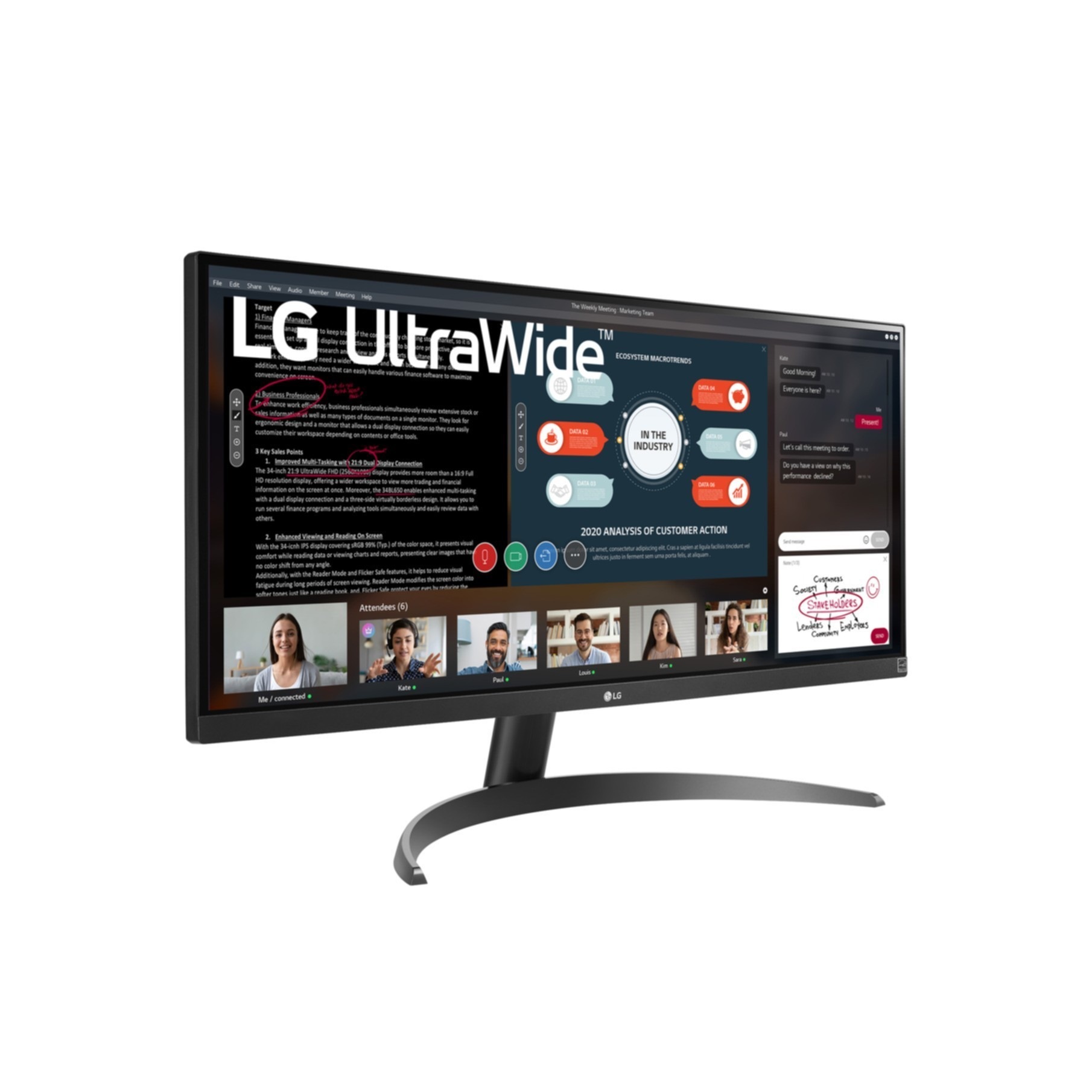LG LED-Monitor »29WP500-B«, 73 cm/29 Zoll, 2560 x 1080 px, UWFHD, 5 ms Reaktionszeit, 75 Hz