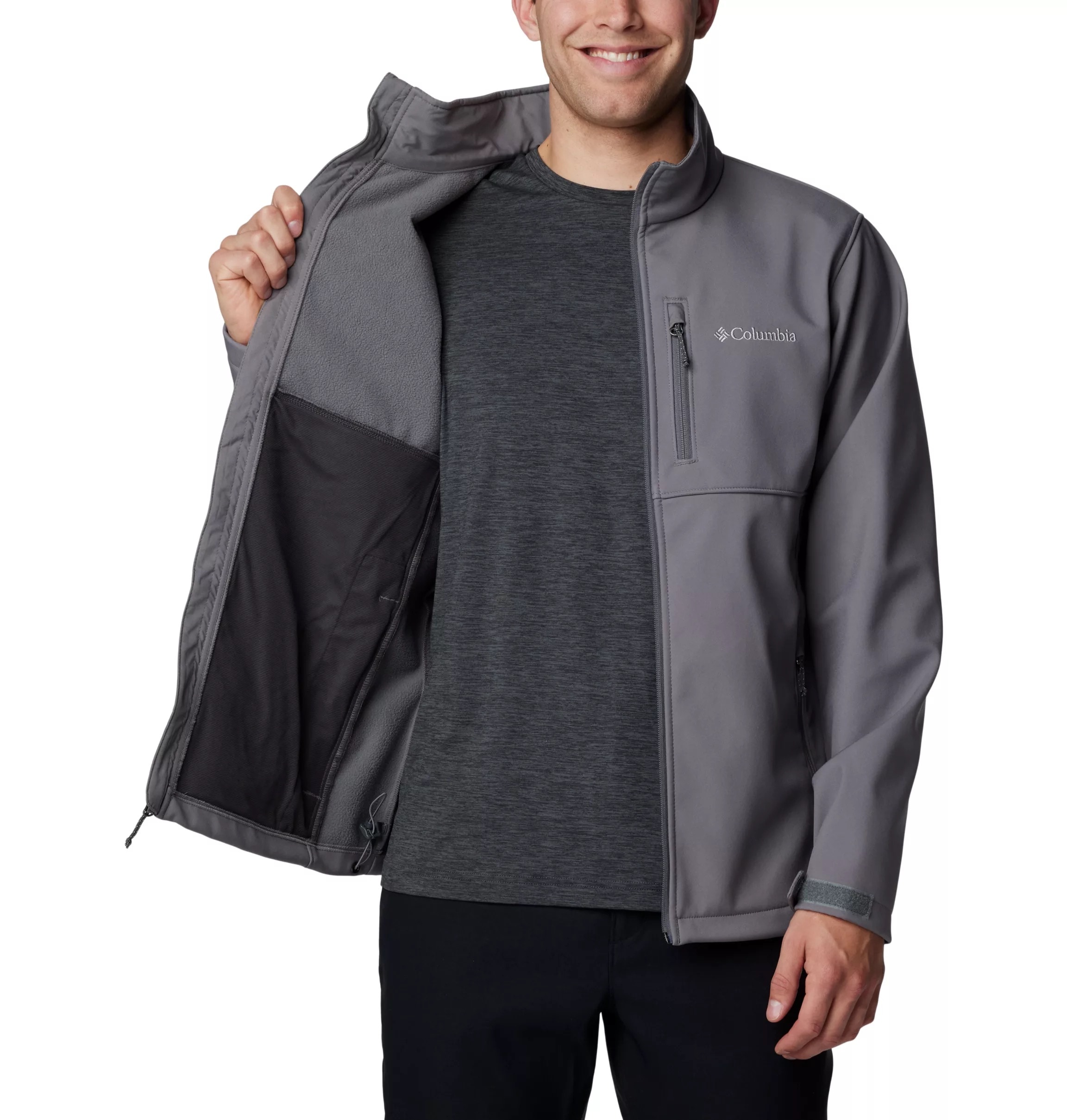 Columbia Softshelljacke »Ascender Softshell Jacket« mit wasserabweisenden Details am Reißverschluss