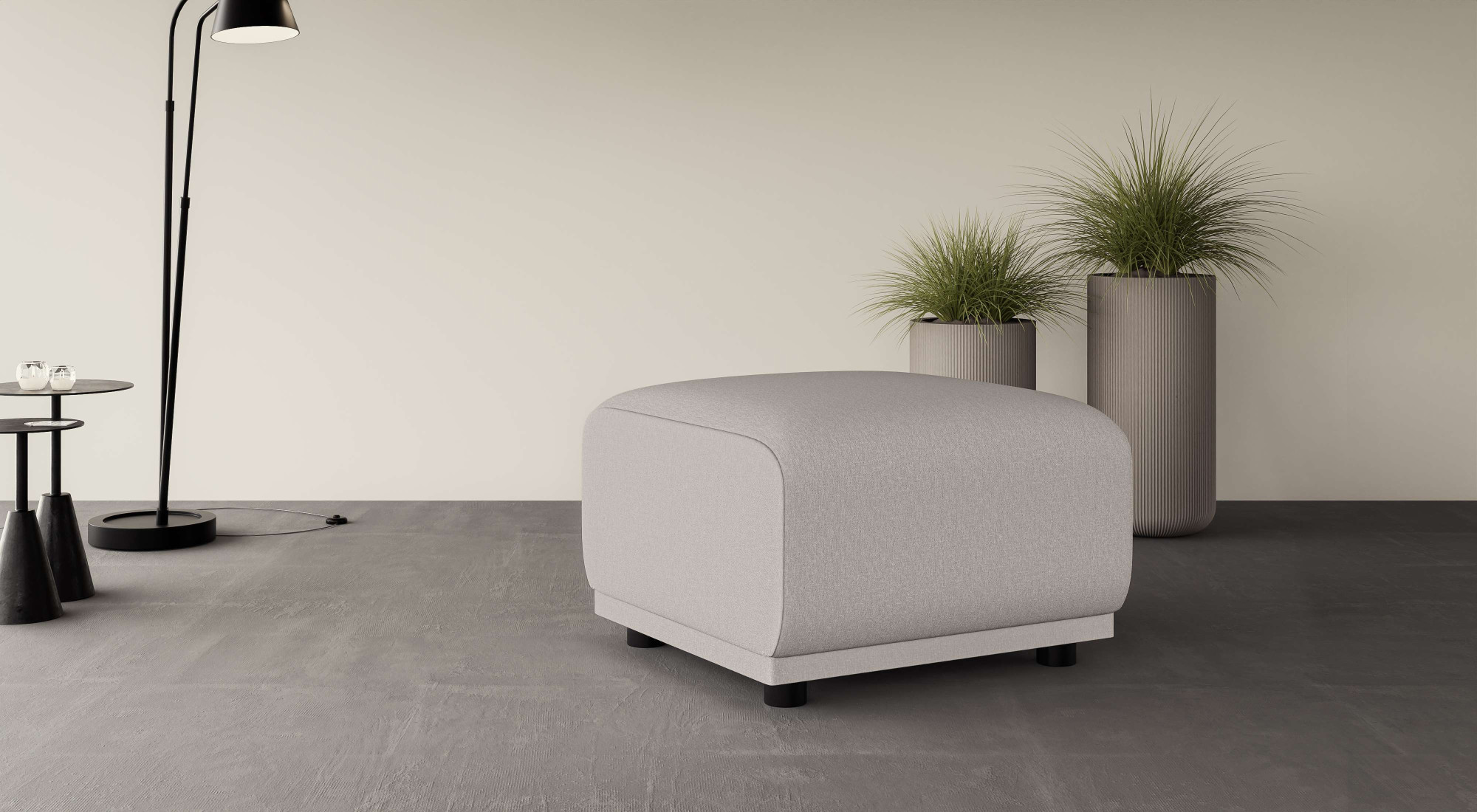 Home affaire Polsterhocker "TAMMO" passend zur Serie, auch in Cord und Bouclé