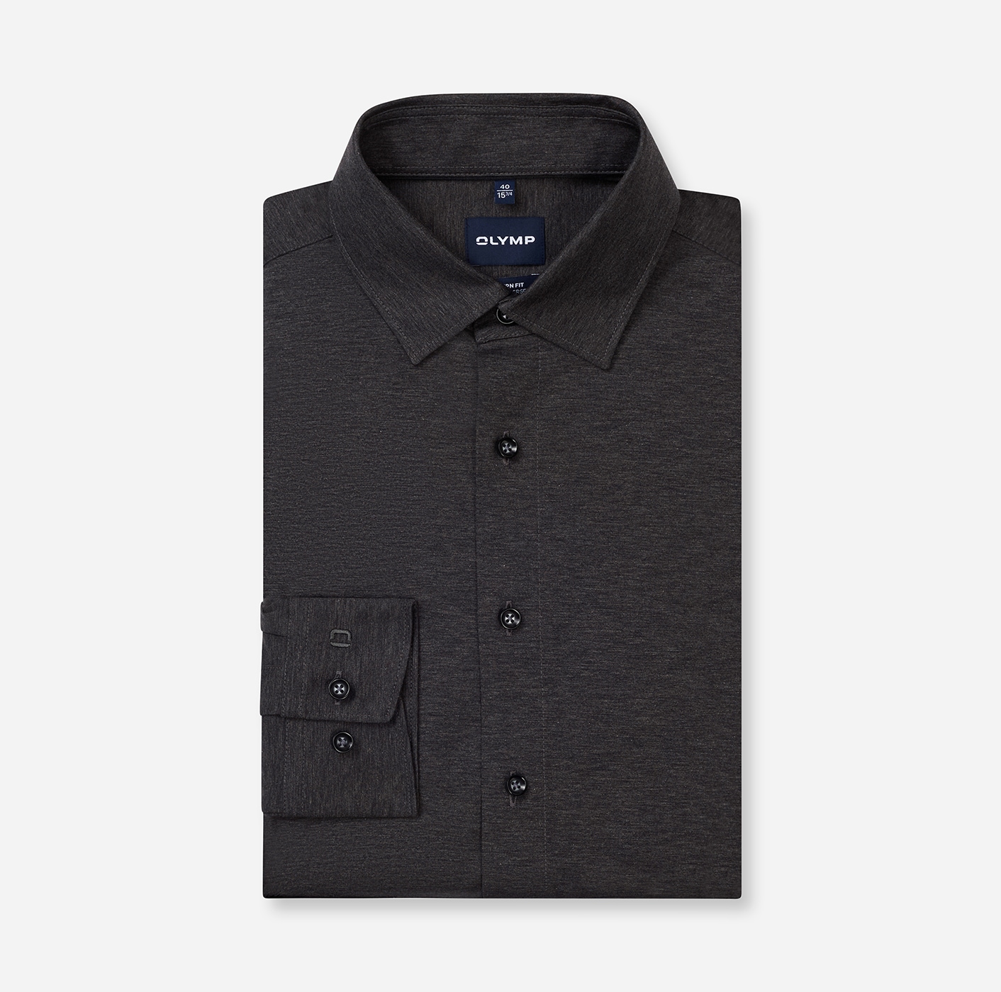 OLYMP Langarmhemd »Luxor 24/Seven modern fit Jerseyshirt« mit geruchshemmenden Materialeigenschaften