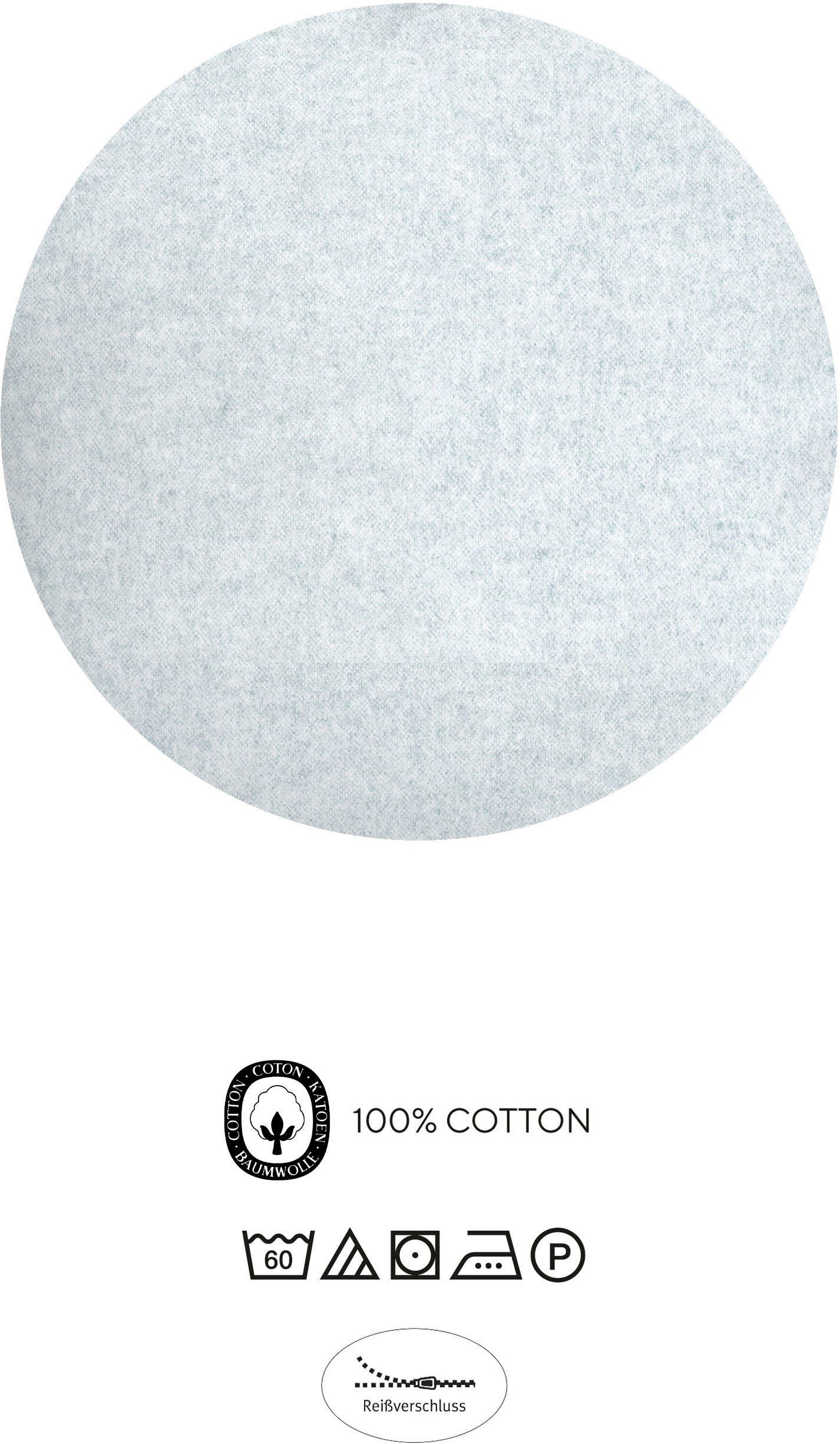 Biberna Bettwäsche »0840530« 2 Stk. tlg. kuschelig warm, samtweich, Melange, 100% Baumwolle, made in Germany