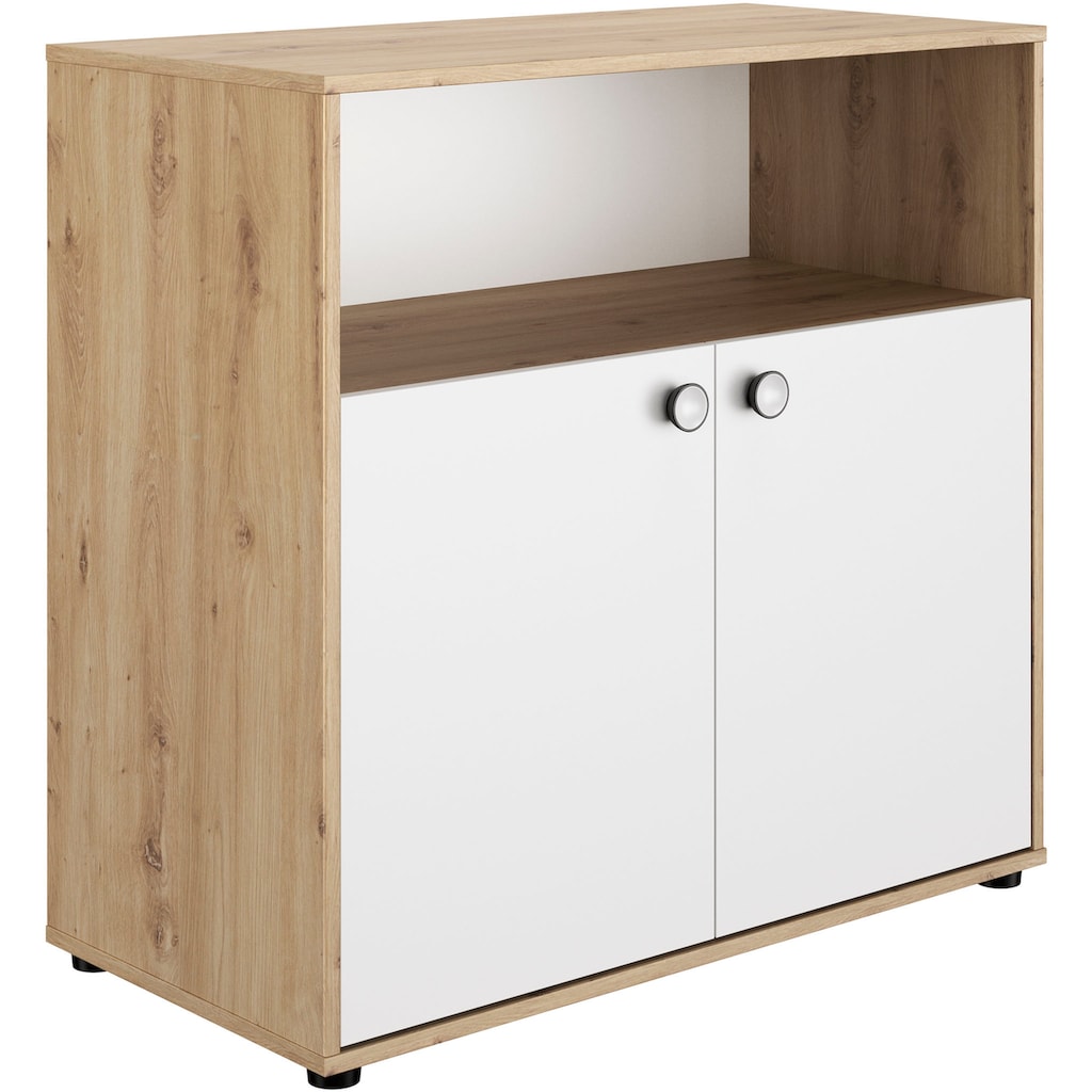 Galipette Babyzimmer-Komplettset »Arthur«, (6 St., mit Schrank, Bett mit Schubl, Wickelkommode, Wickelaufsatz und Regal)