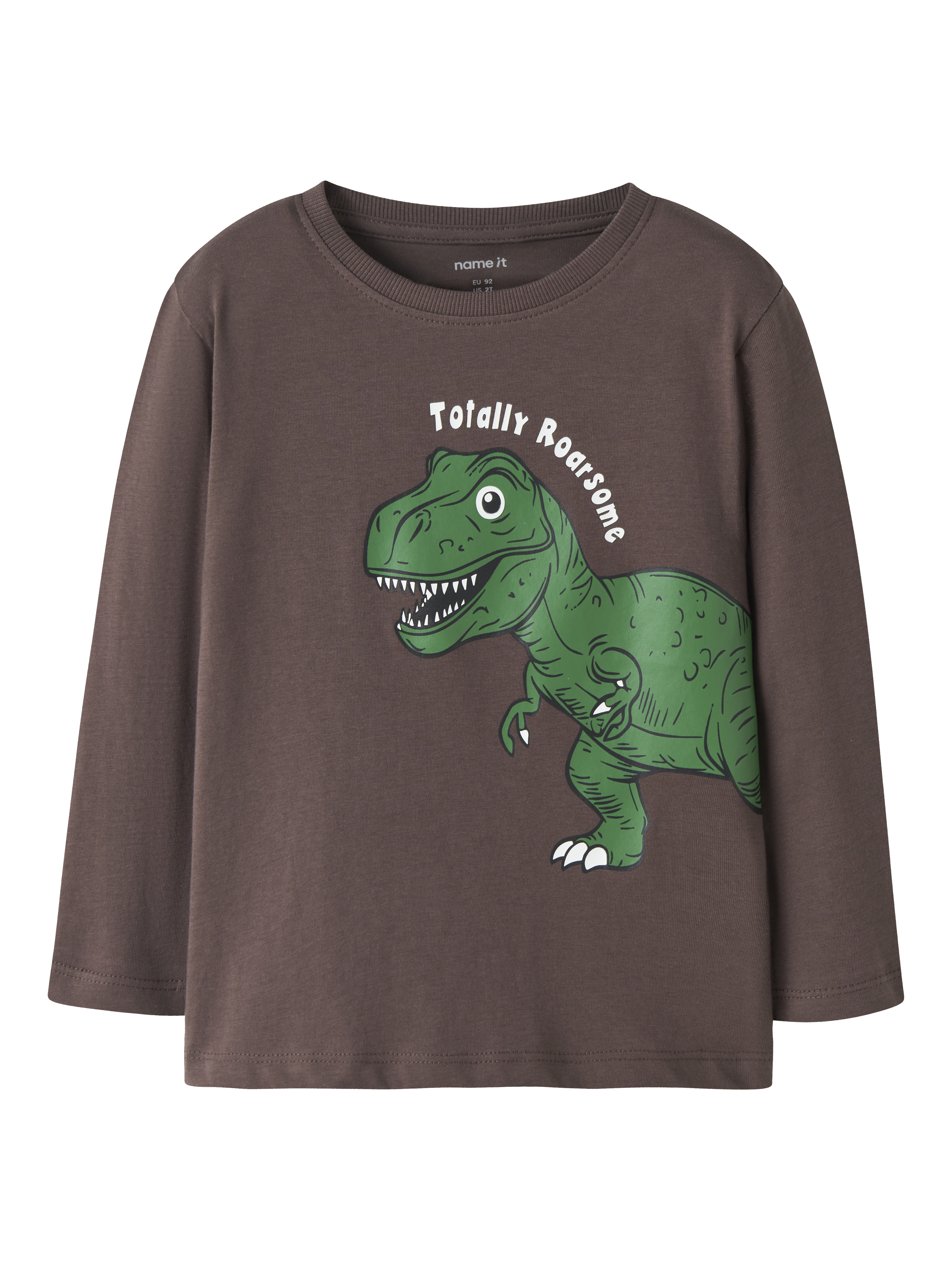 Name It Langarmshirt "NMMNEDIN LS NREG TOP BOX PB" Baumwolle, regular fit
