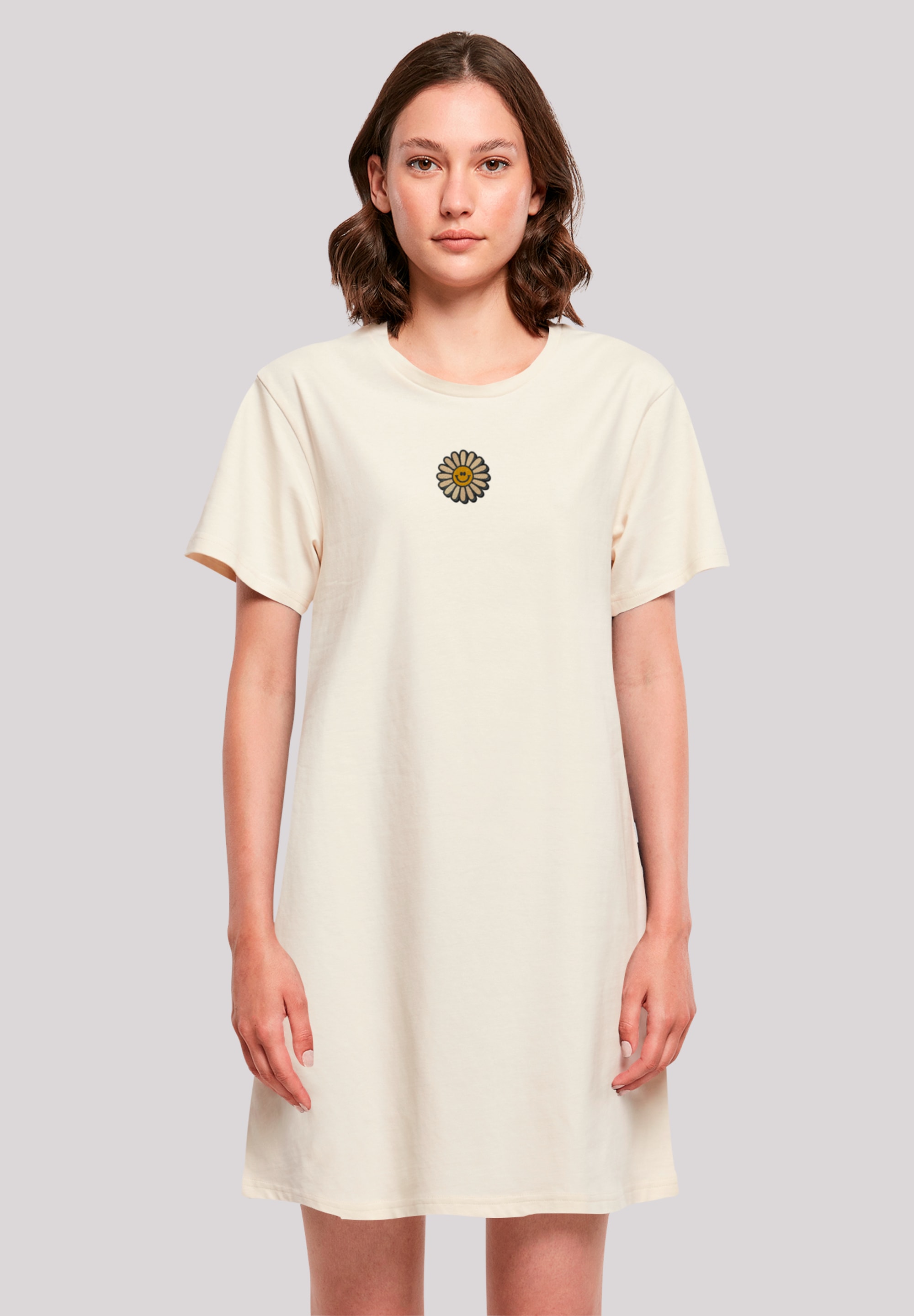F4NT4STIC Shirtkleid "Happy Flower Bestickt", Premium Qualität günstig online kaufen