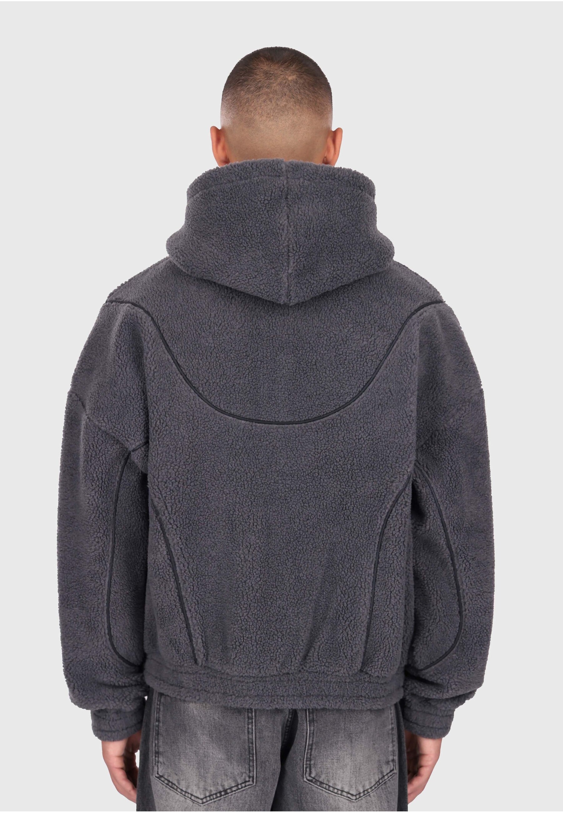 Dropsize Kapuzenpullover »Dropsize WAVY TEDDY ZIP HOODIE« 1 tlg.