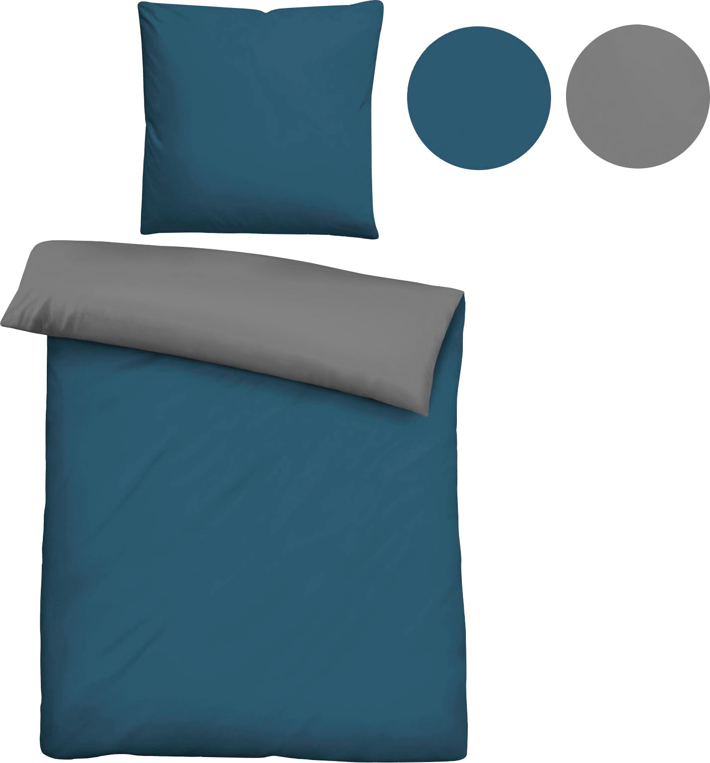 Biberna Wendebettwäsche "Alma in Gr. 135x200, 155x220 oder 200x200 cm" 2 St günstig online kaufen