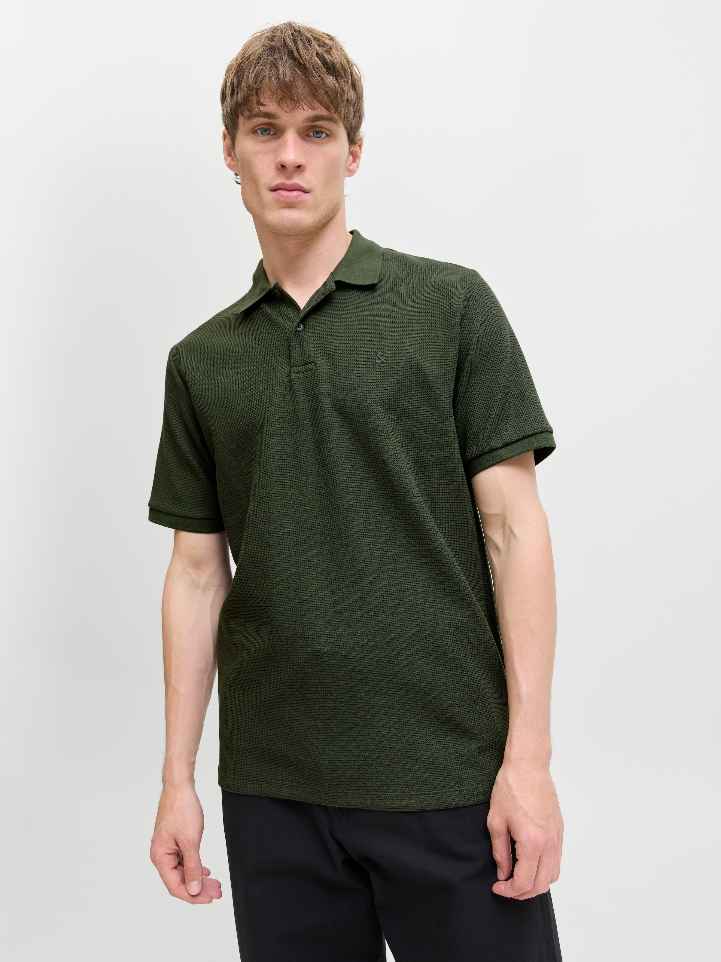 Jack & Jones Poloshirt "JJEAUSTIN POLO SS NOOS" Materialmix, regular fit günstig online kaufen