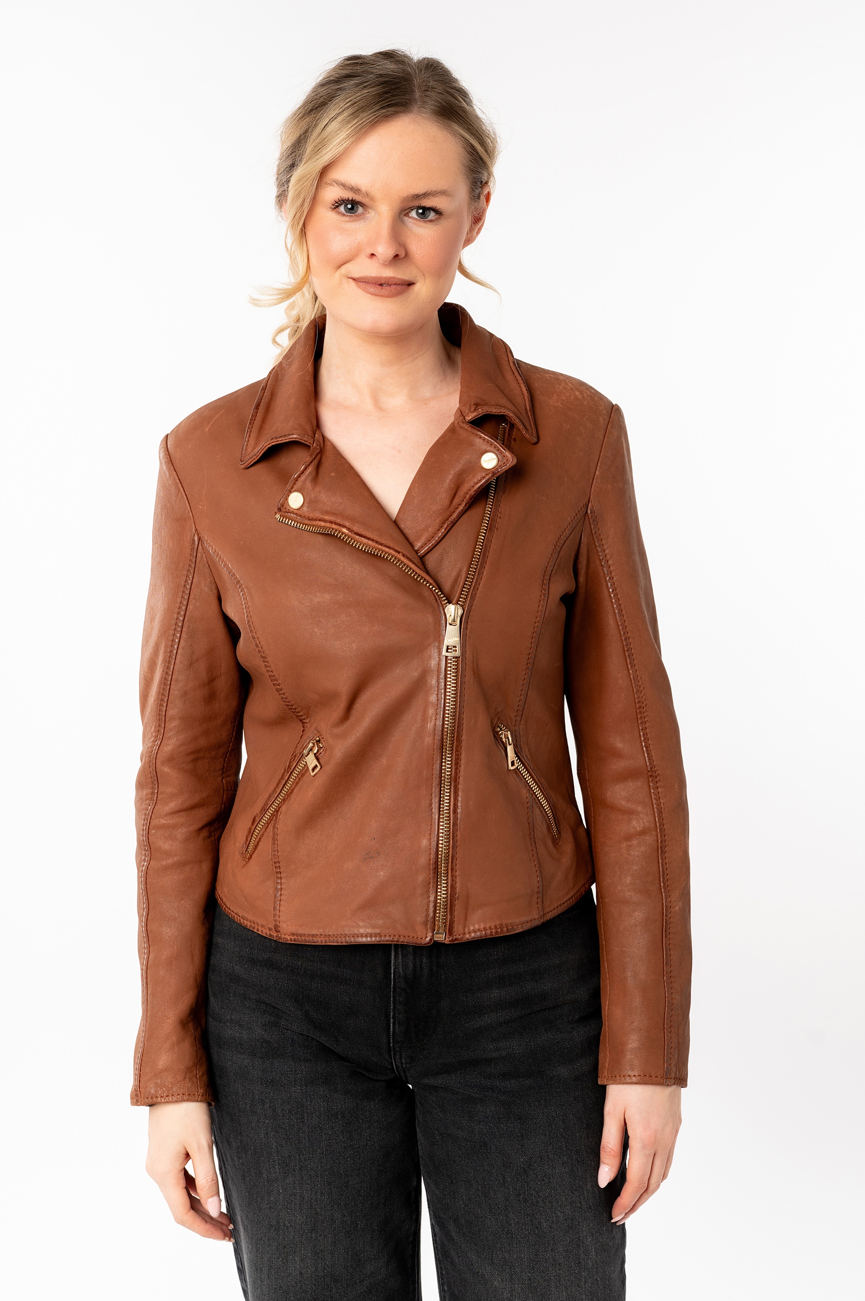 Mauritius Lederjacke "MWInessa", mit Reverskragen günstig online kaufen