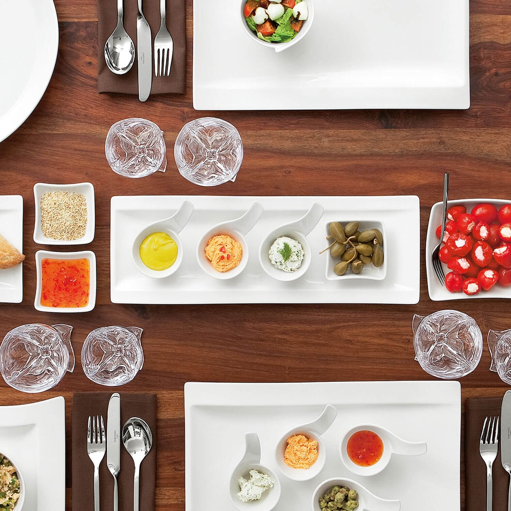 Villeroy & Boch Dipschale »Dipschälchen NewWave 40 ml 4er Set weiß«