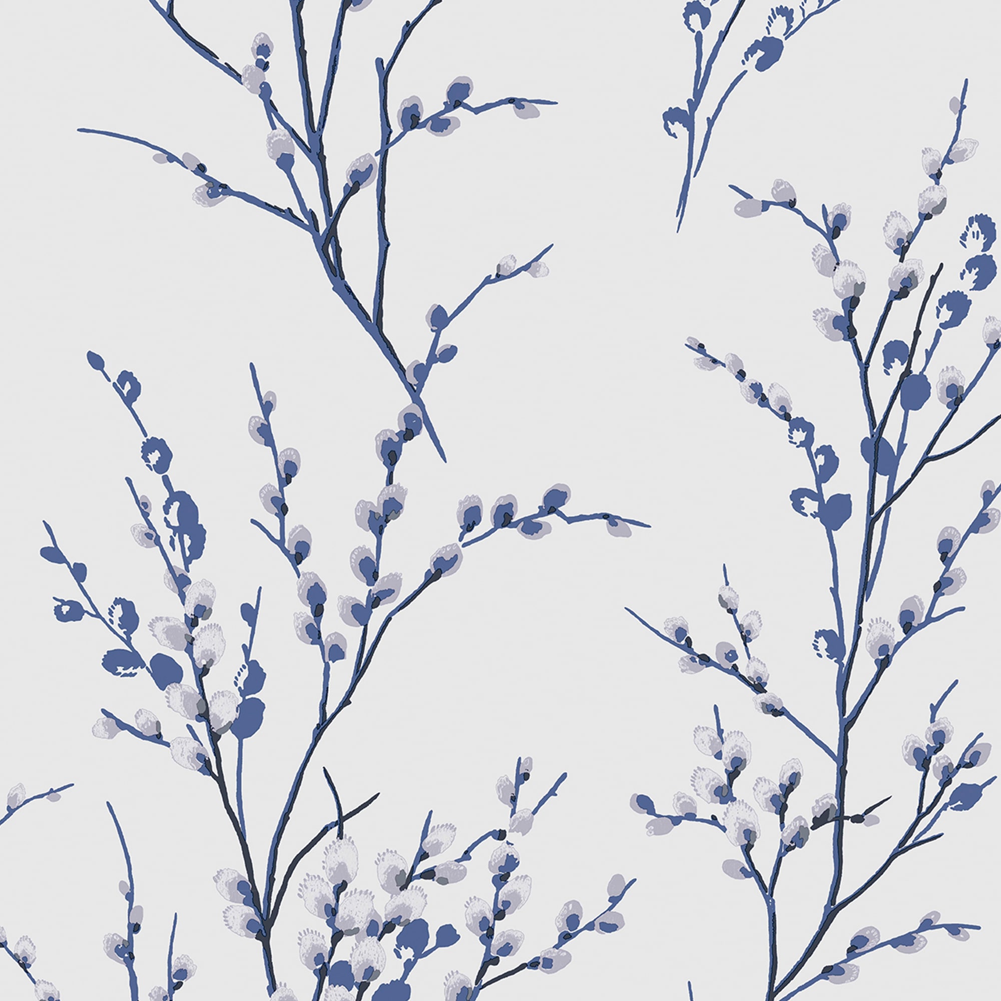 Laura Ashley Vliestapete "Pussy Willow" Gemustert Fsc Zertifiziert, Mit Lebhaftem Druck, 10 Meter Länge