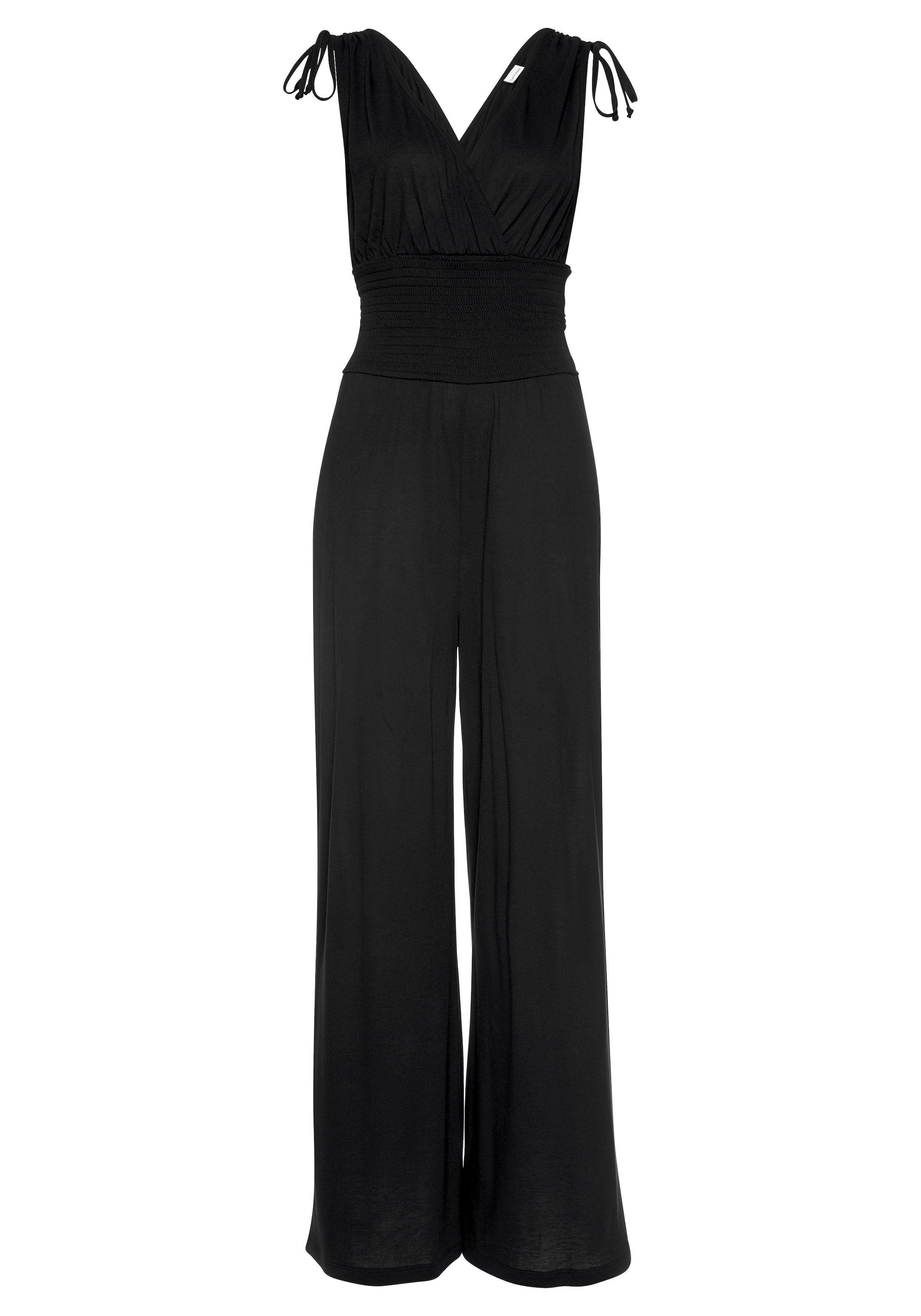 LASCANA Overall, mit Bändern zum Raffen der Träger, sommerlicher Jumpsuit günstig online kaufen