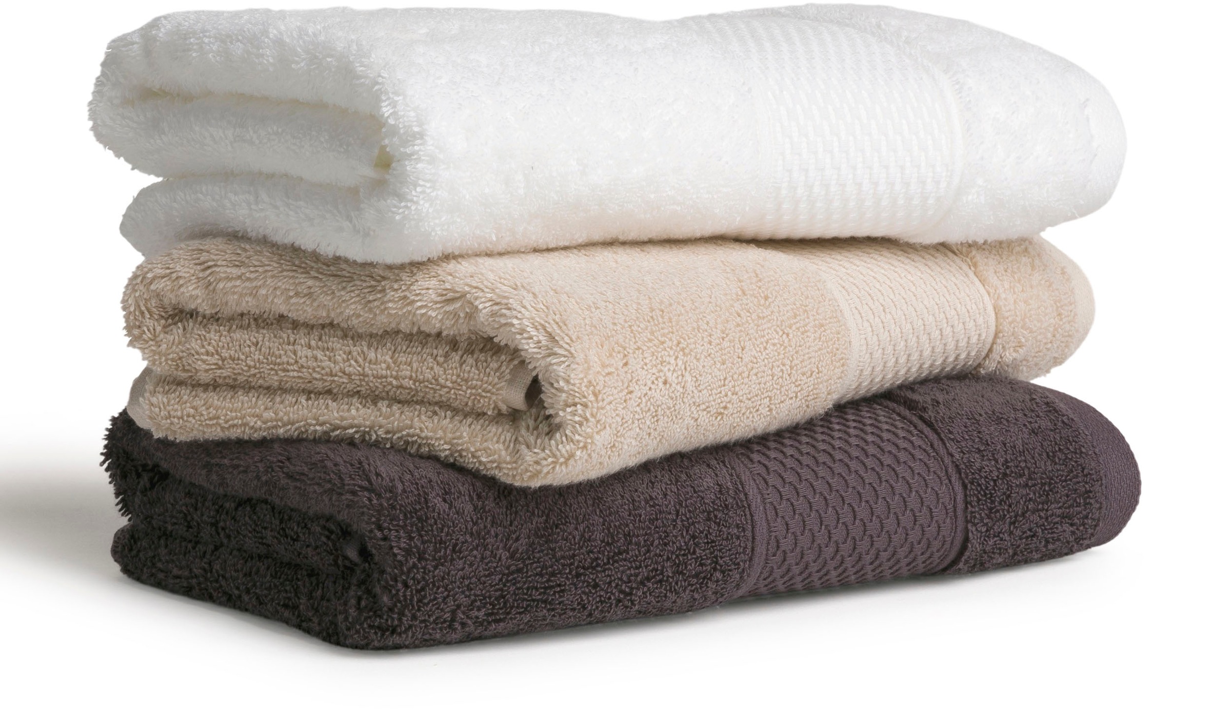 Möve Handtuch »Pure Luxury«, (1 St.), Handtuch mit Mesh-Bordüre, 100% Ägyptischer Baumwolle