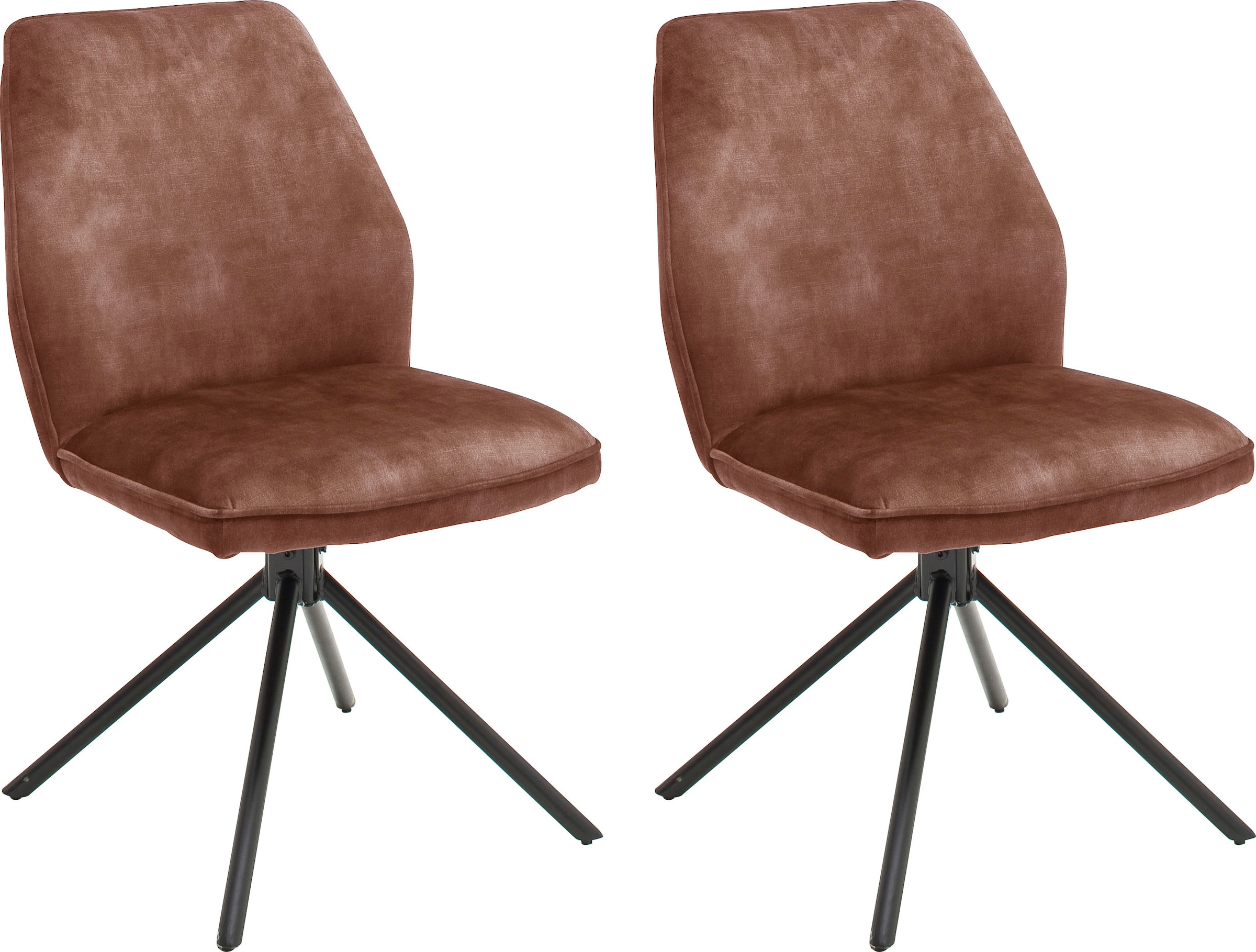 MCA furniture Esszimmerstuhl "Ottawa" (Set) 2 Stk. Vintage Vintage Velourso günstig online kaufen