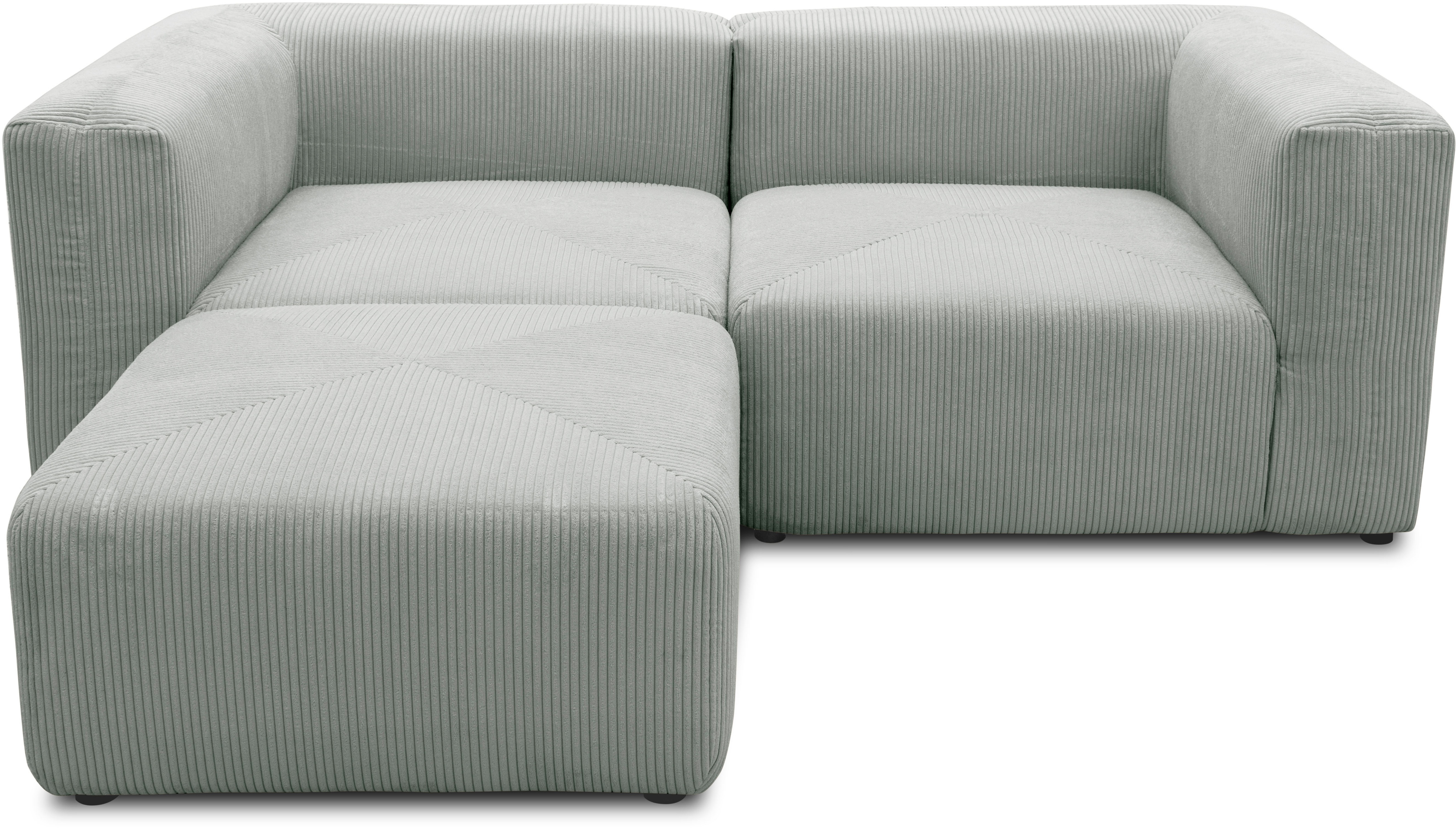 Thumbnail - Home affaire Ecksofa "Gerrid L-Form" Cord, Modulsofa, bestehend aus 2 Eckelementen + 1 Hocker