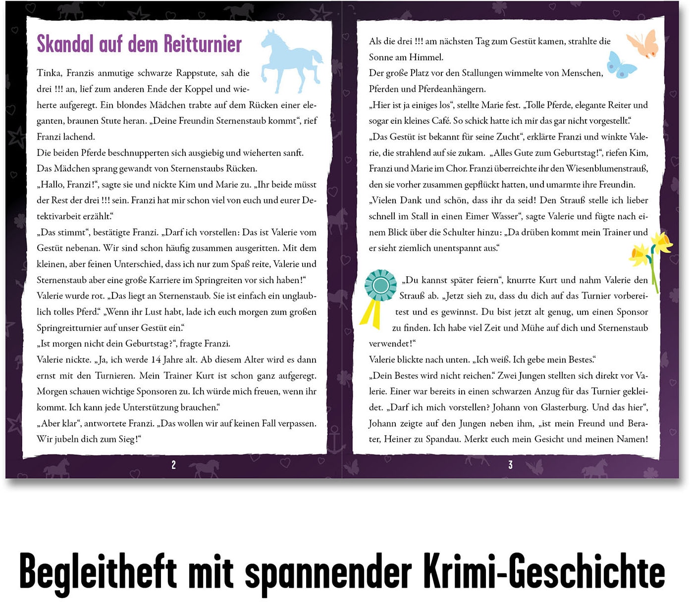 Kosmos Puzzle »Krimipuzzle Die drei !!! Skandal auf dem Reitturnier«, Made in Germany