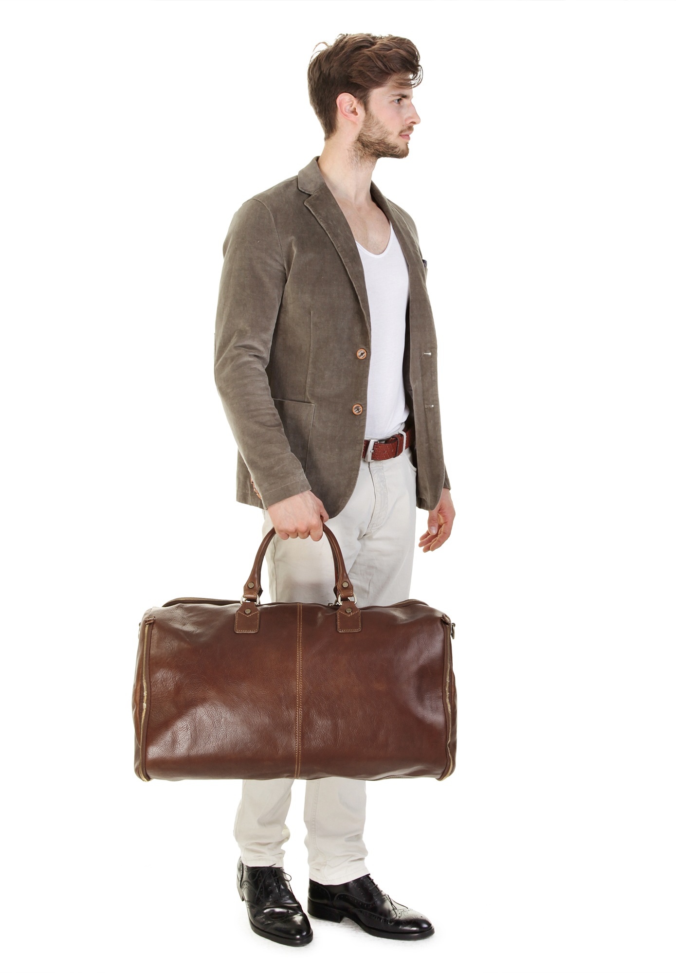 Piké Reisetasche echt Leder, Made in Italy günstig online kaufen