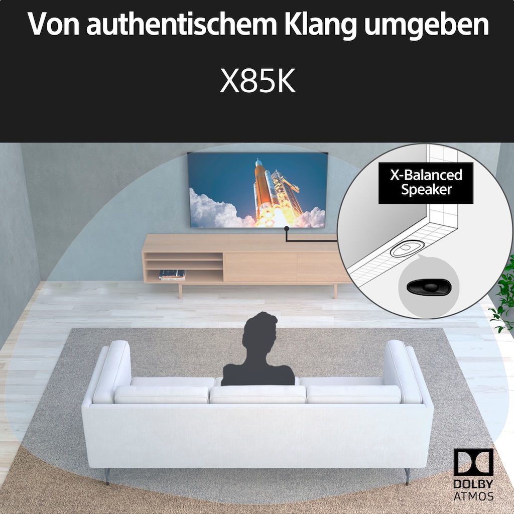 Sony LCD-LED Fernseher »KD-43X85K«, 108 cm/43 Zoll, 4K Ultra HD, Smart-TV-Google TV