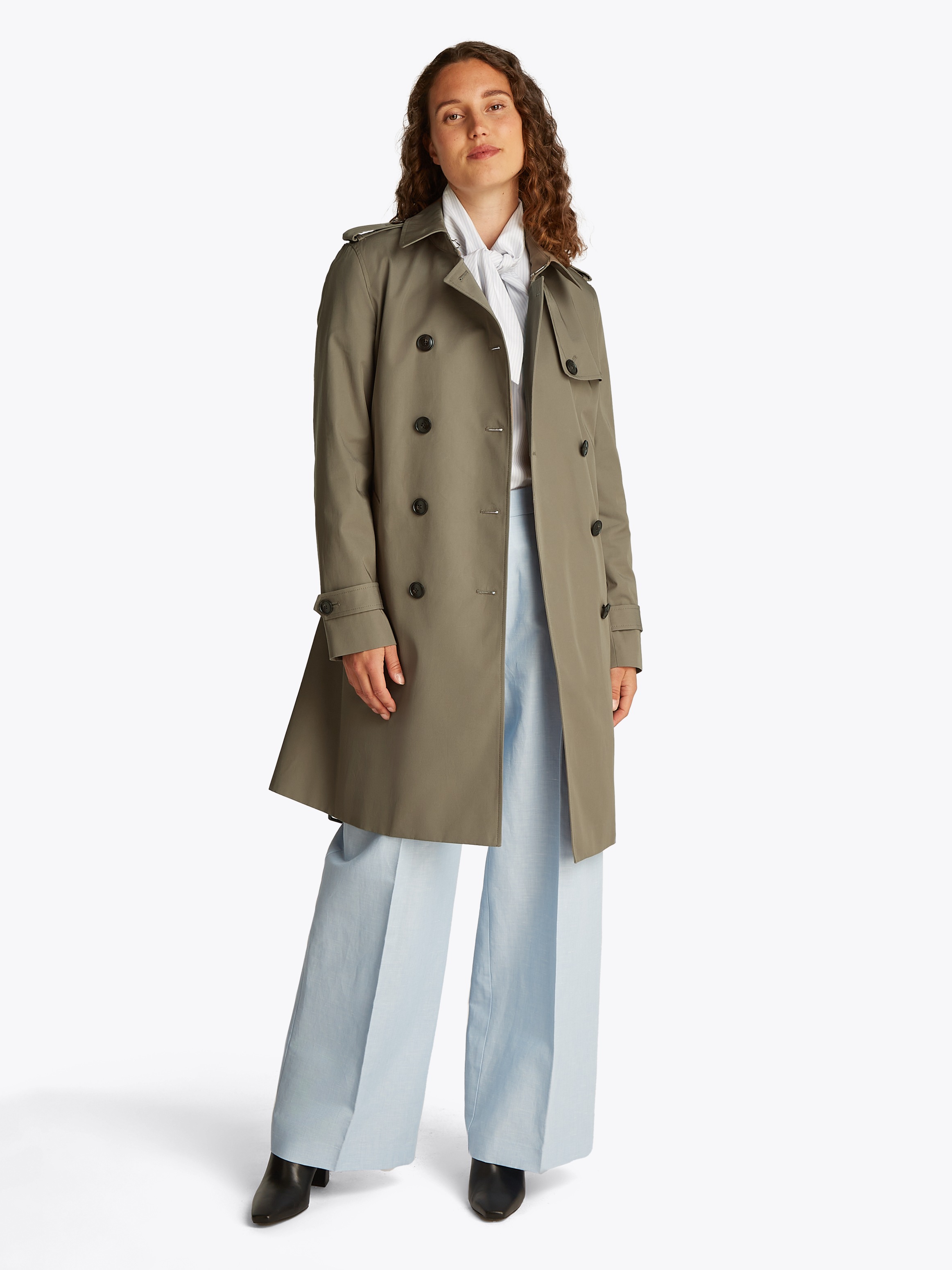 Thumbnail - Tommy Hilfiger Trenchcoat "COTTON DB SLIM FIT TRENCH" mit den typischen Trenchdetails