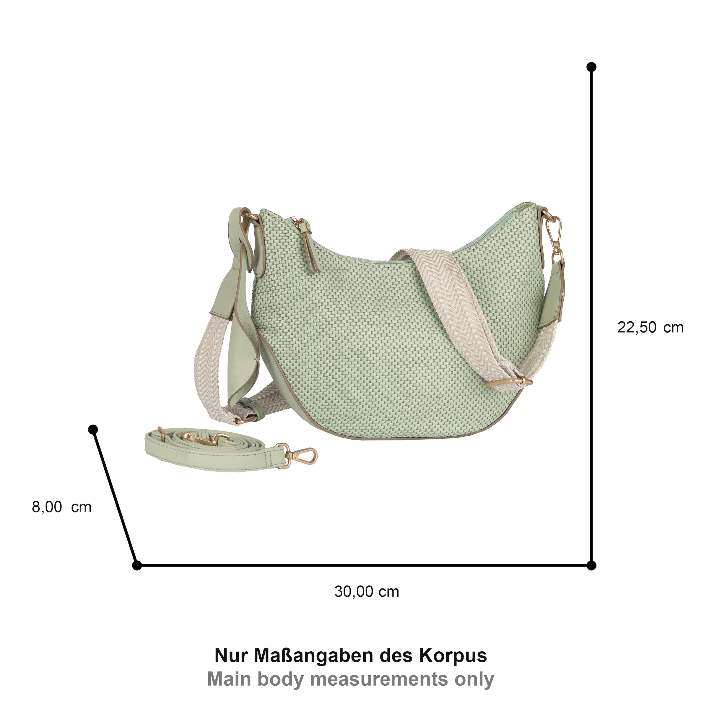 Gabor Umhängetasche »Ophelio« , Damen Handtasche, Schultertasch mit 2 Umhängeriemen