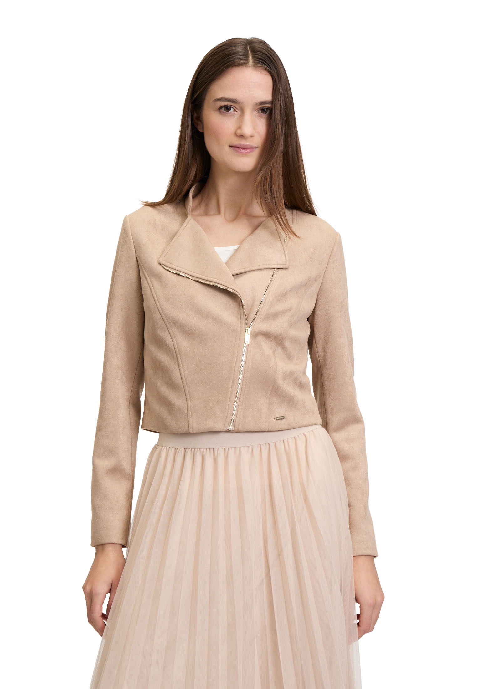 Betty&Co Jackenblazer "Betty & Co Damen Bikerjacke mit Stehkragen", Materia günstig online kaufen