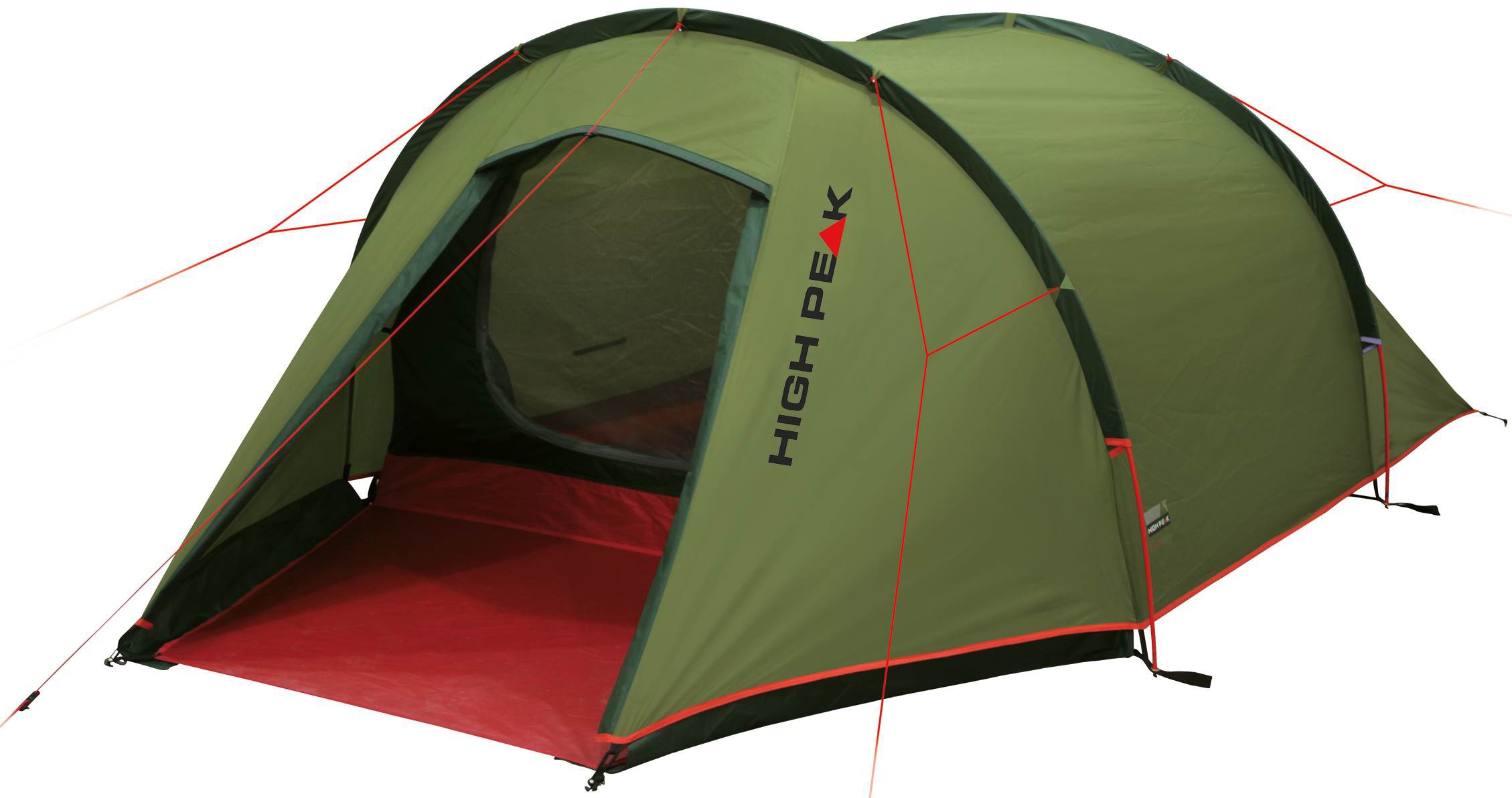 HIGH PEAK Tunnelzelt "Kite 3 LW", B/H/L: 180cm x 110cm x 340cm, rot, Zelte