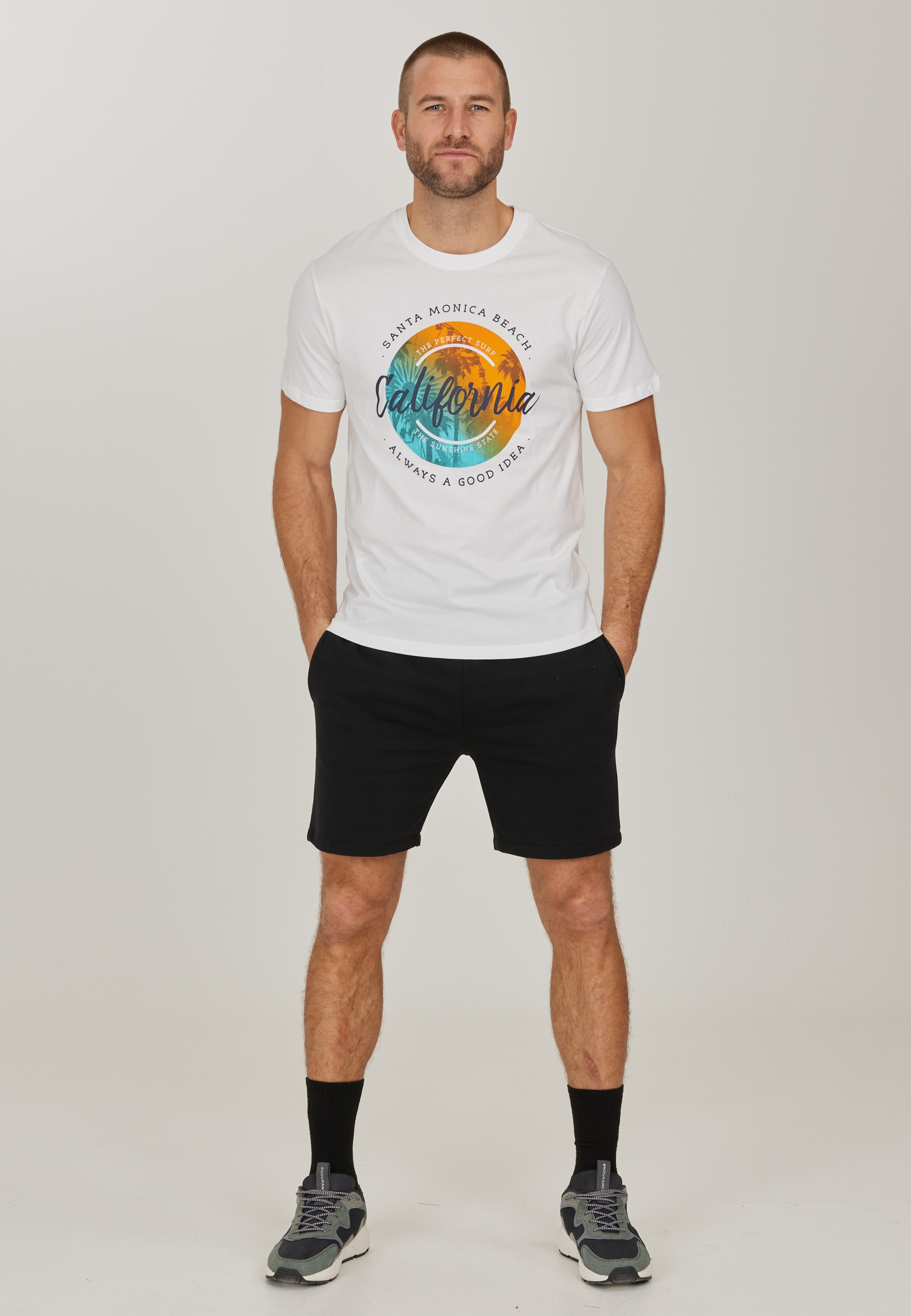 CRUZ T-Shirt »Edmund« mit coolem Print
