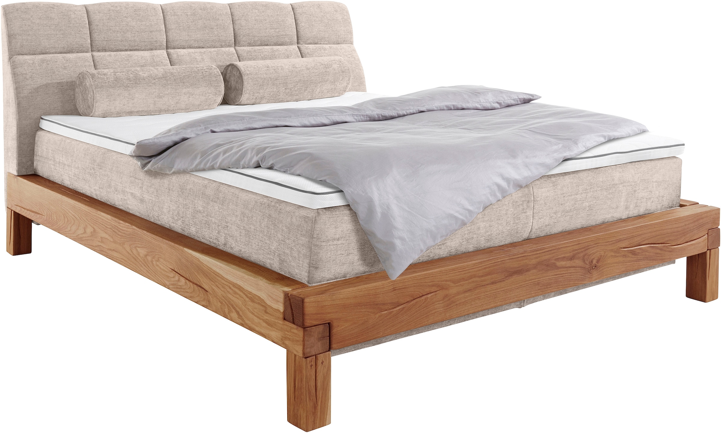 Home affaire »VILLADS inkl. Taschenfederkernmatratze H2-H4 und Topper« Inside-Boxspring, recycelte Bezugsstoffe, Liegefläche 180x200 cm
