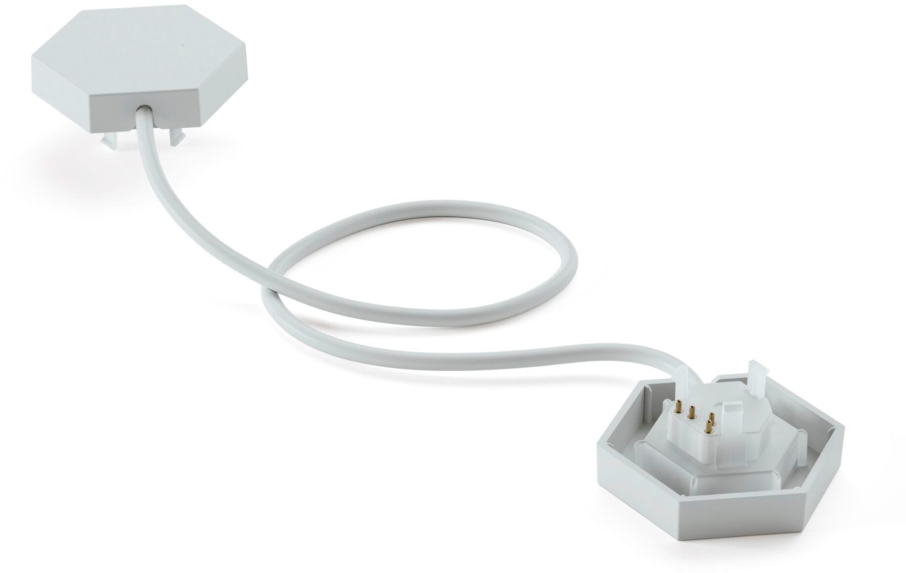 NANOLEAF Dekolicht "Nanoleaf Lines Flexibles Connectors - 3pcs", 3 Stk., weiß, Leuchten, Erweiterungsset mit 3 flexiblen Verbindungsstücken für