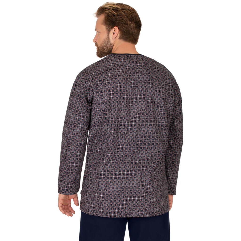 Trigema Schlafanzug »TRIGEMA Langarm Schlafshirt mit Paisley-Muster«