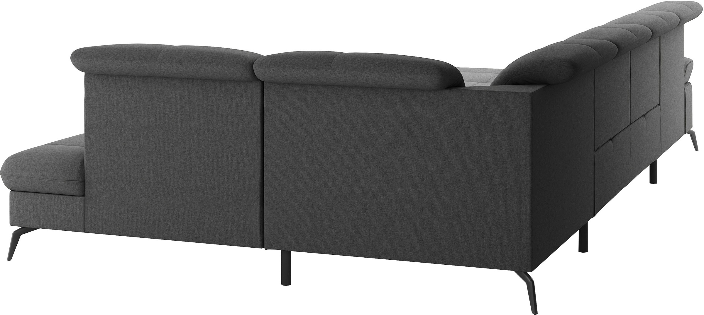 sit&more Wohnlandschaft »Amica, U-Form, inkl. Sitztiefenverstellung und Armteilverstellung«, wahlweise mit Kopfteilverstellung, Bettfunktion und Bettkasten