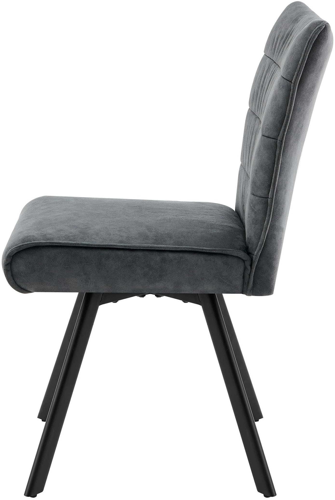 byLIVING Esszimmerstuhl »ROBBIE« (Set) 2 Stk.Microfaser, 360° drehbar, Taschenfederkern,Steppung Rücken, Keder