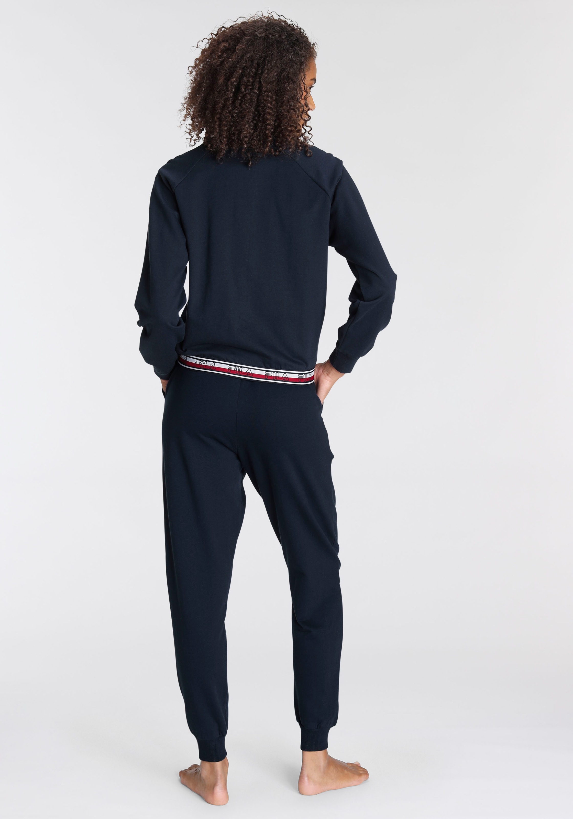 Fila Pyjama, (2 tlg.), mit Details in Kontrastfarben günstig online kaufen