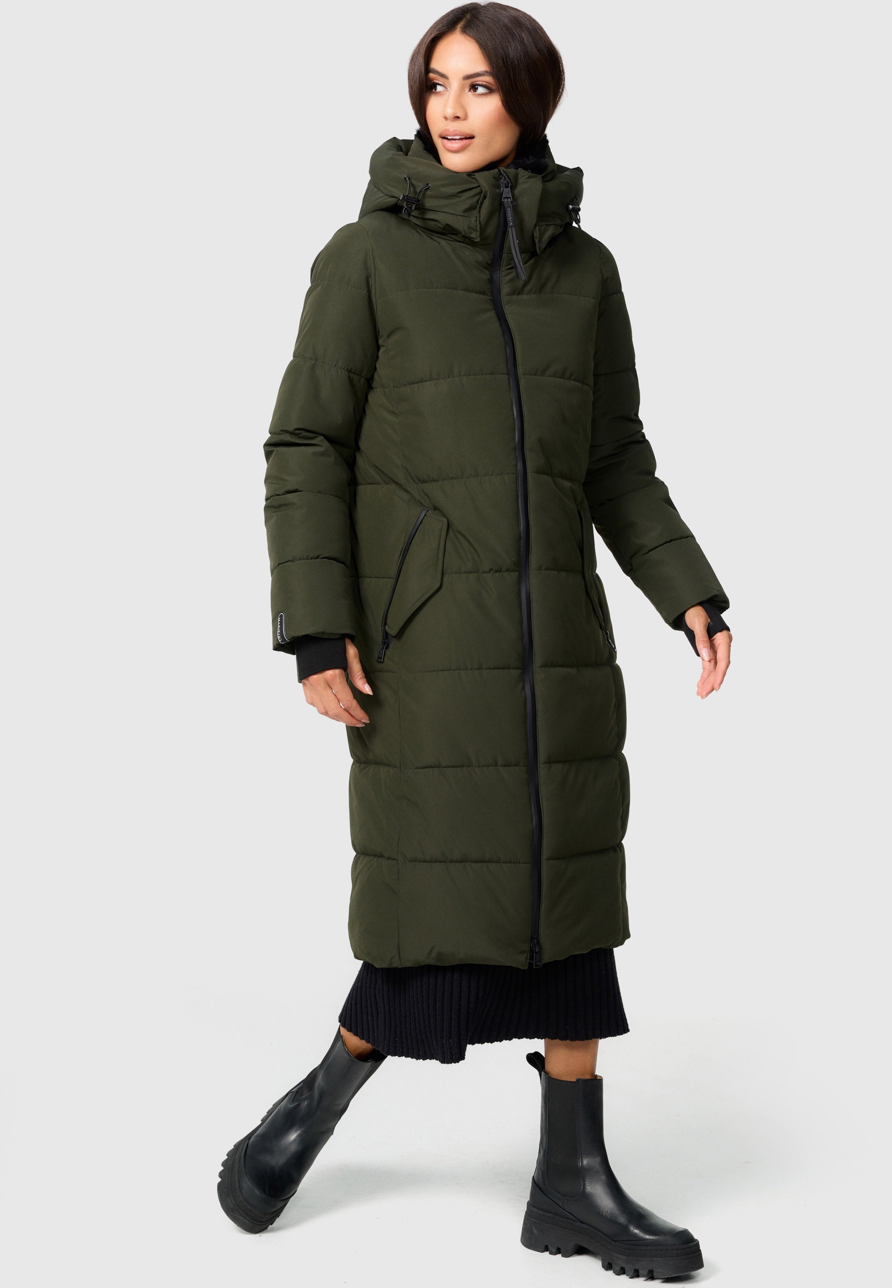Marikoo Steppjacke langer Mantel gesteppt Winter BAUR »Zuraraa | XVI«, kaufen