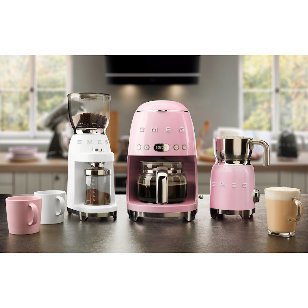 Smeg Kaffeemühle »CGF01WHEU«, 150 W, Kegelmahlwerk, 350 g Bohnenbehälter