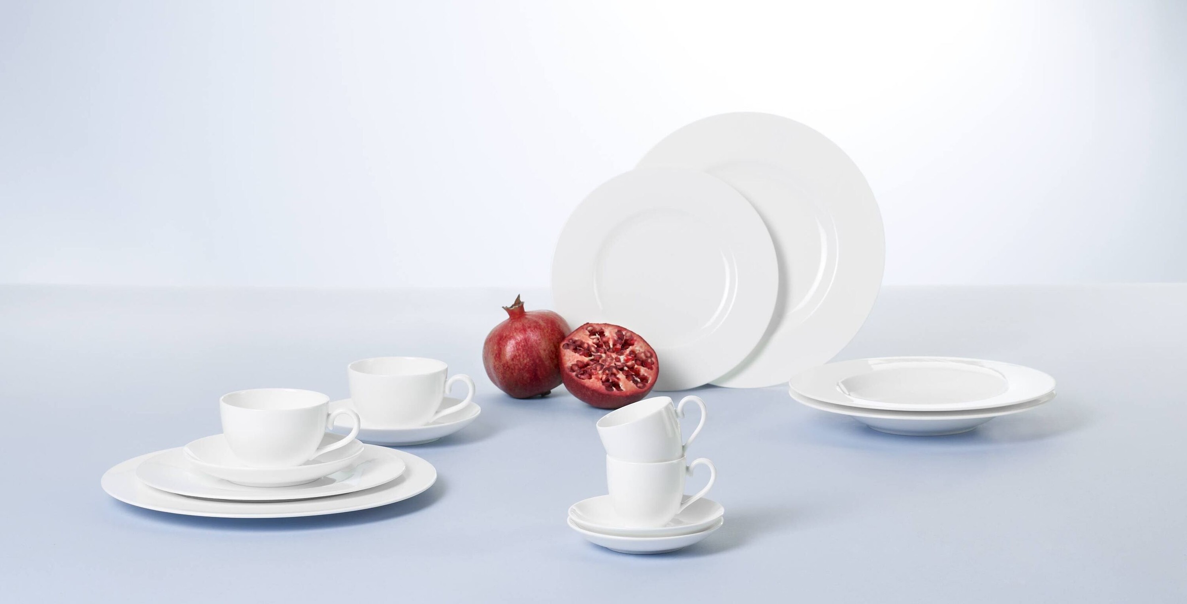 Tasse VILLEROY & BOCH "Café au Lait Tasse mit Untertasse Royal 400 ml weiß", weiß, Porzellan, Trinkgefäße, Tasse 3