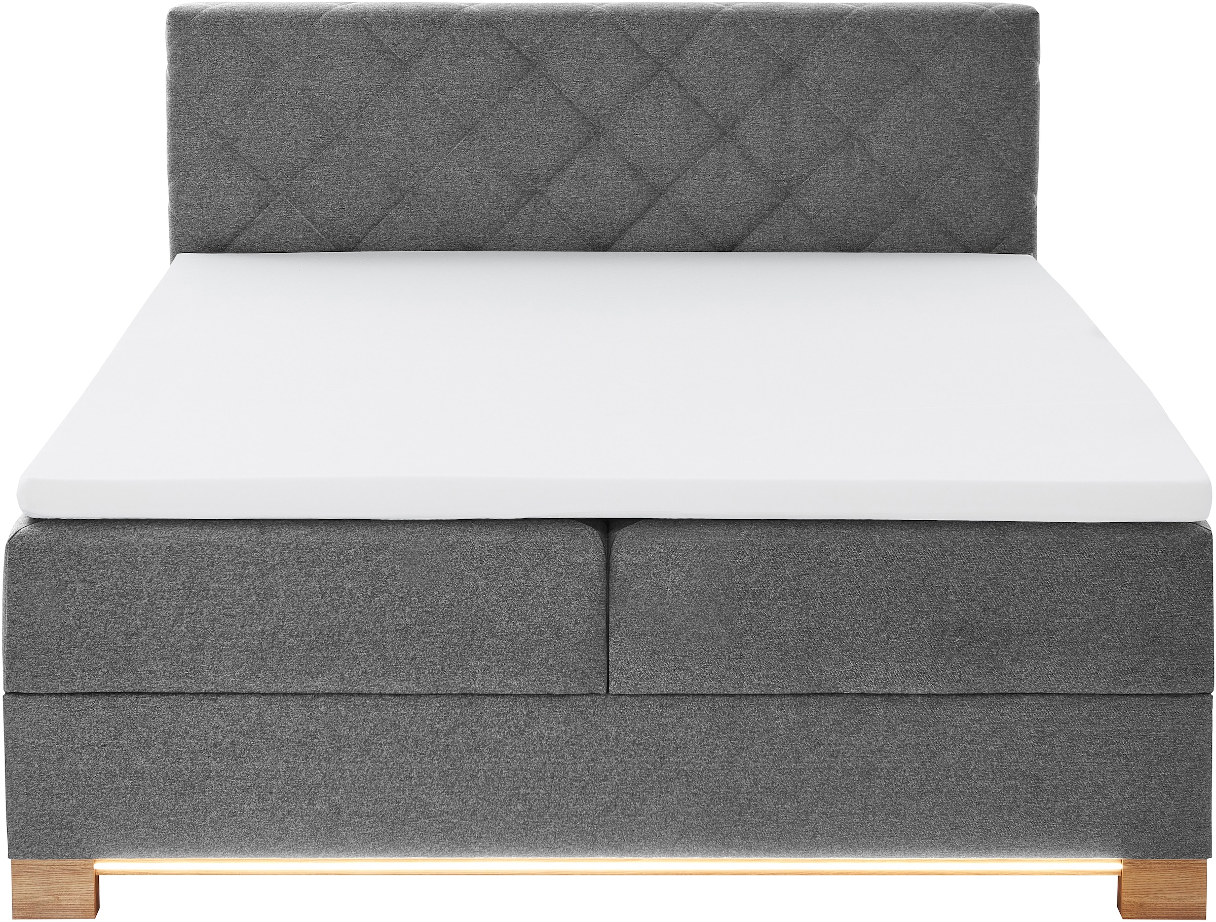 meise.möbel Boxspringbett »Messina«, inkl. Bettkasten, LED-Beleuchtung und Topper