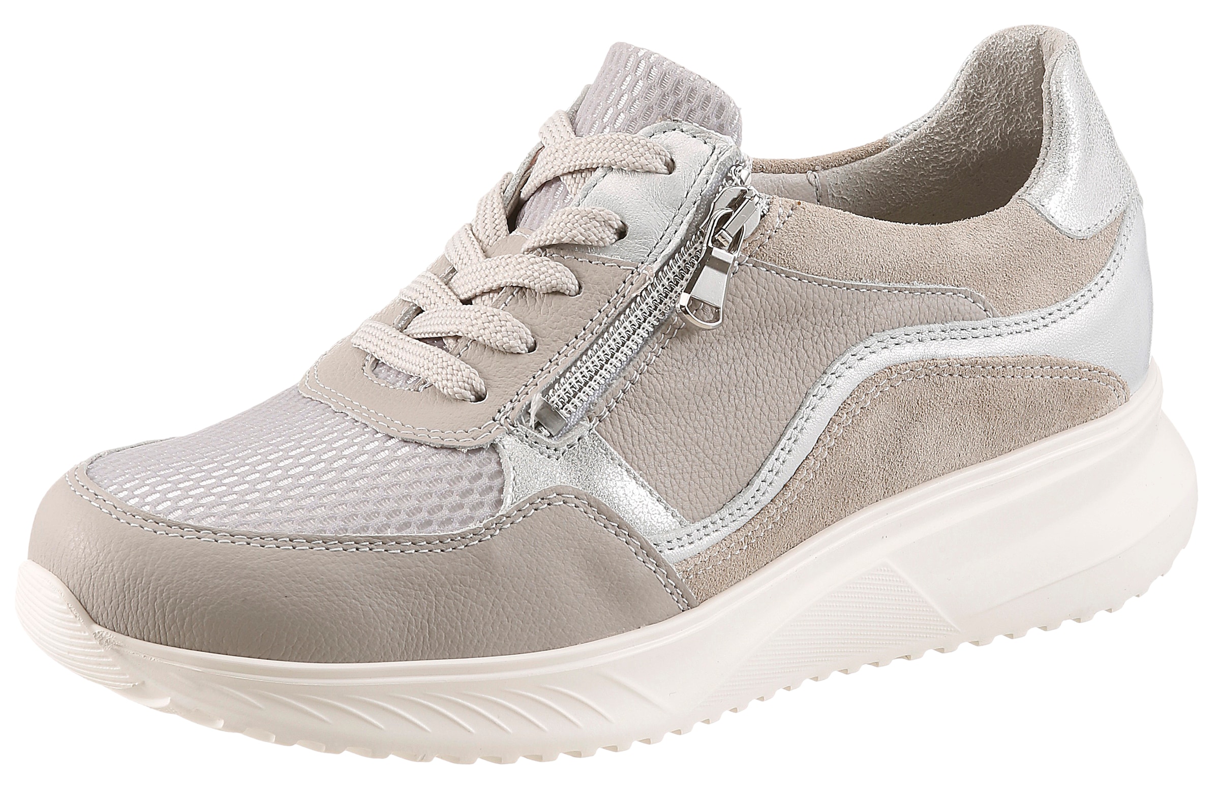 Waldläufer Sneaker "K-JANKA" Bequemschuh, Schnürschuh, Halbschuh mit Reißve günstig online kaufen