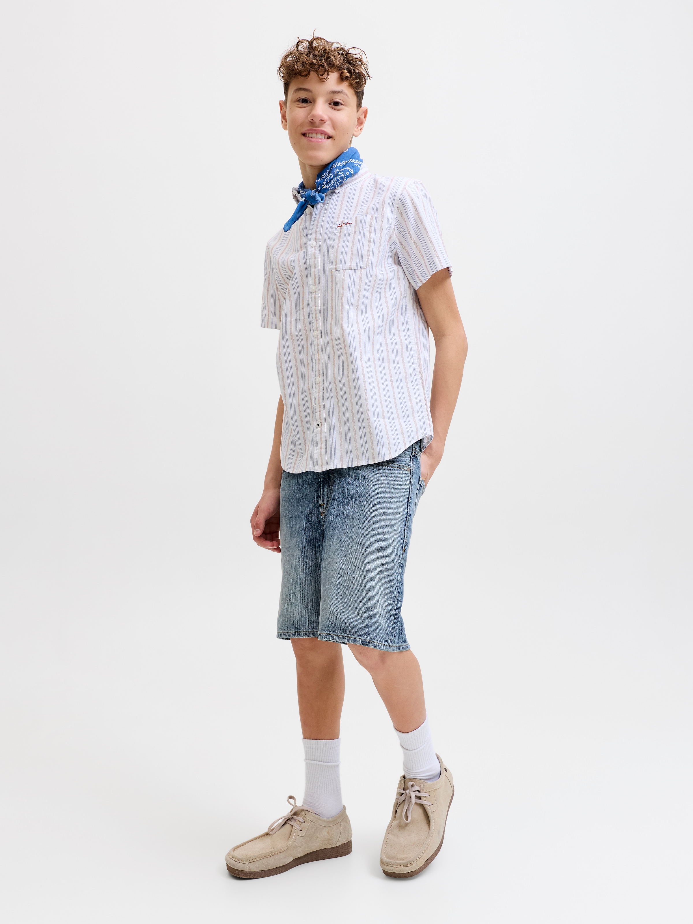 Jack & Jones Junior Shorts »JJITONY JJORIGINAL SHORTS AKM 280 JNR«  mit lässigem Used-Look