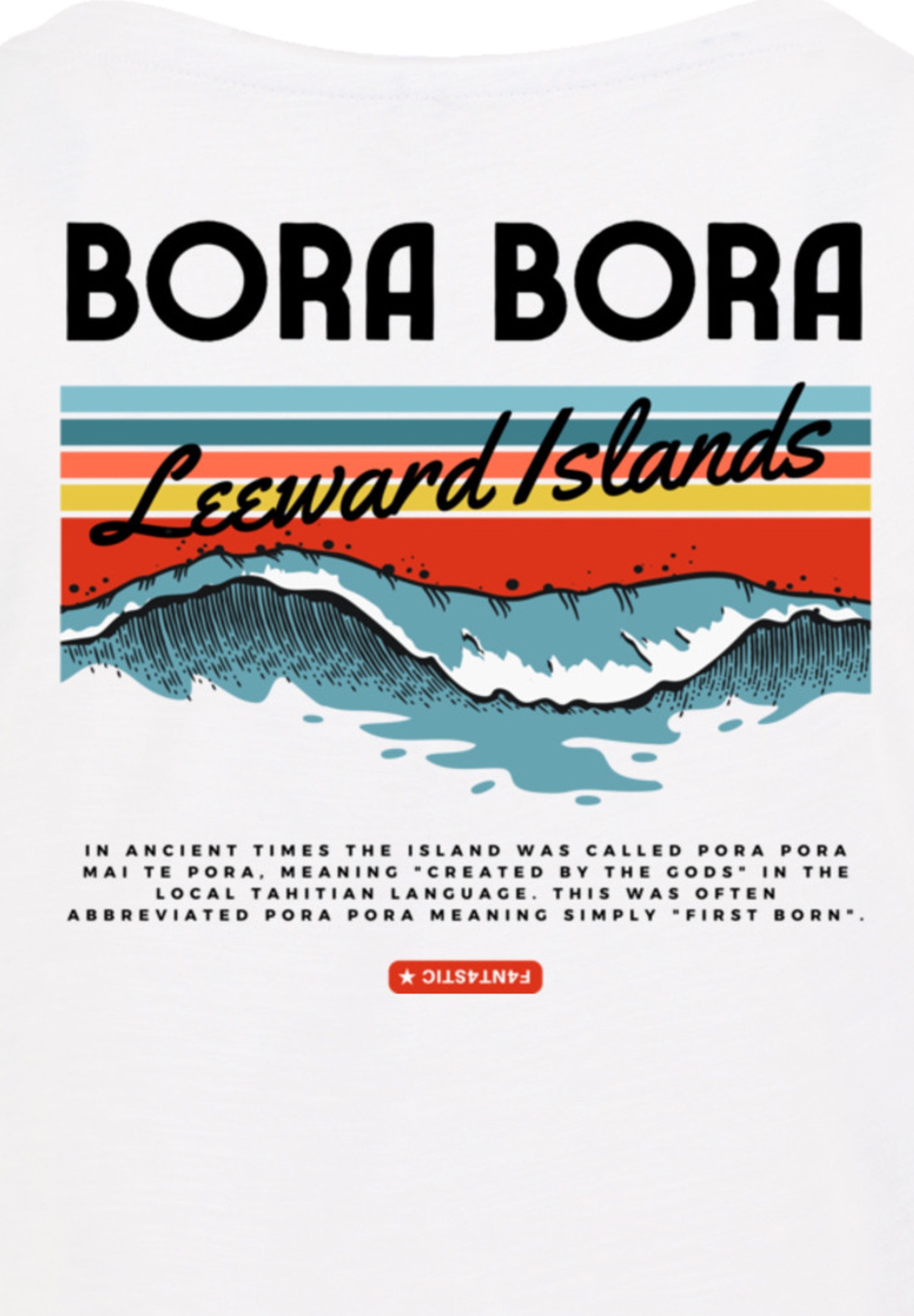 Thumbnail - F4NT4STIC T-Shirt "PLUS SIZE Bora Bora Leewards Island" Print