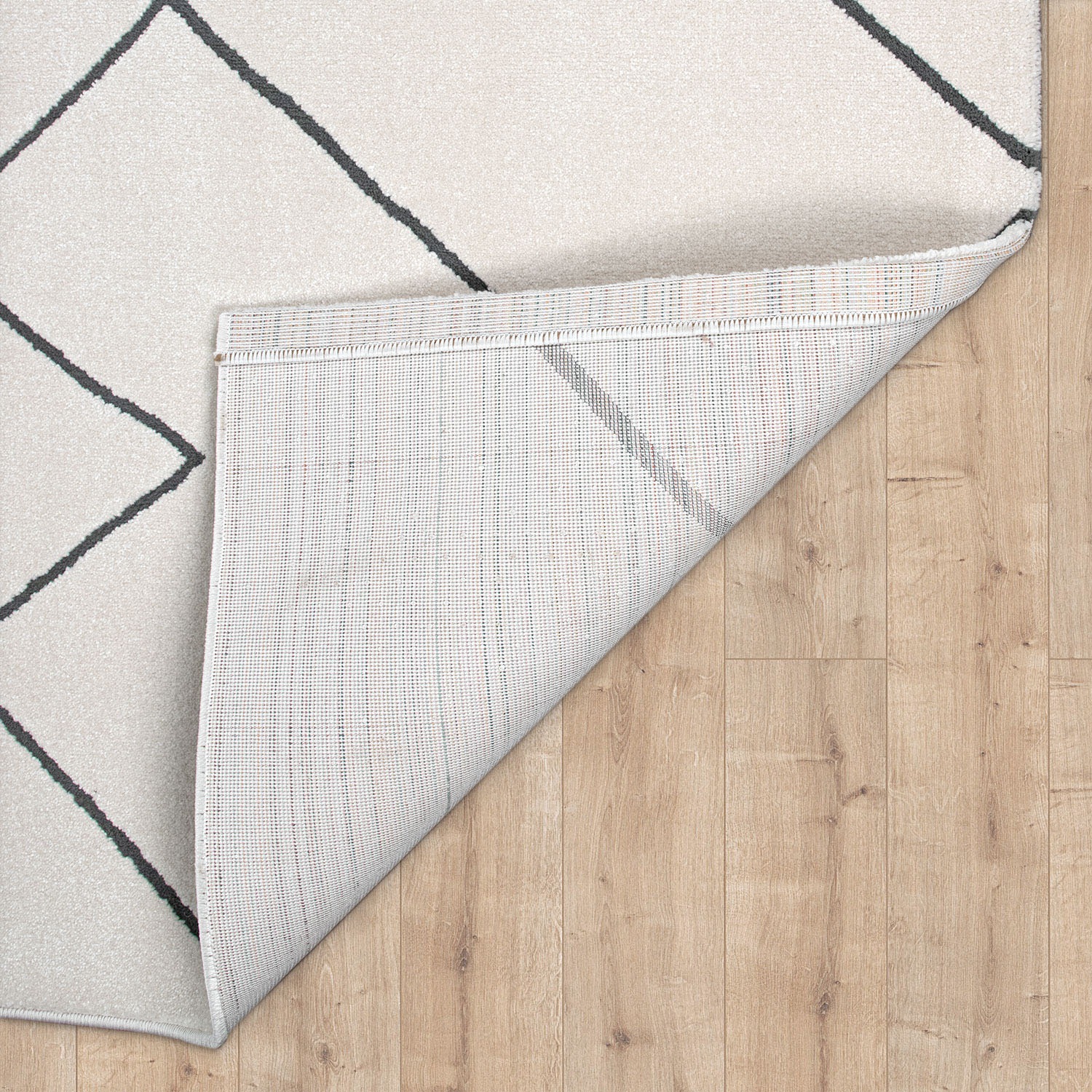 Paco Home Teppich "Haral 785" rund 9 mm Höhe Kurzflor, Scandi Design, Raute günstig online kaufen