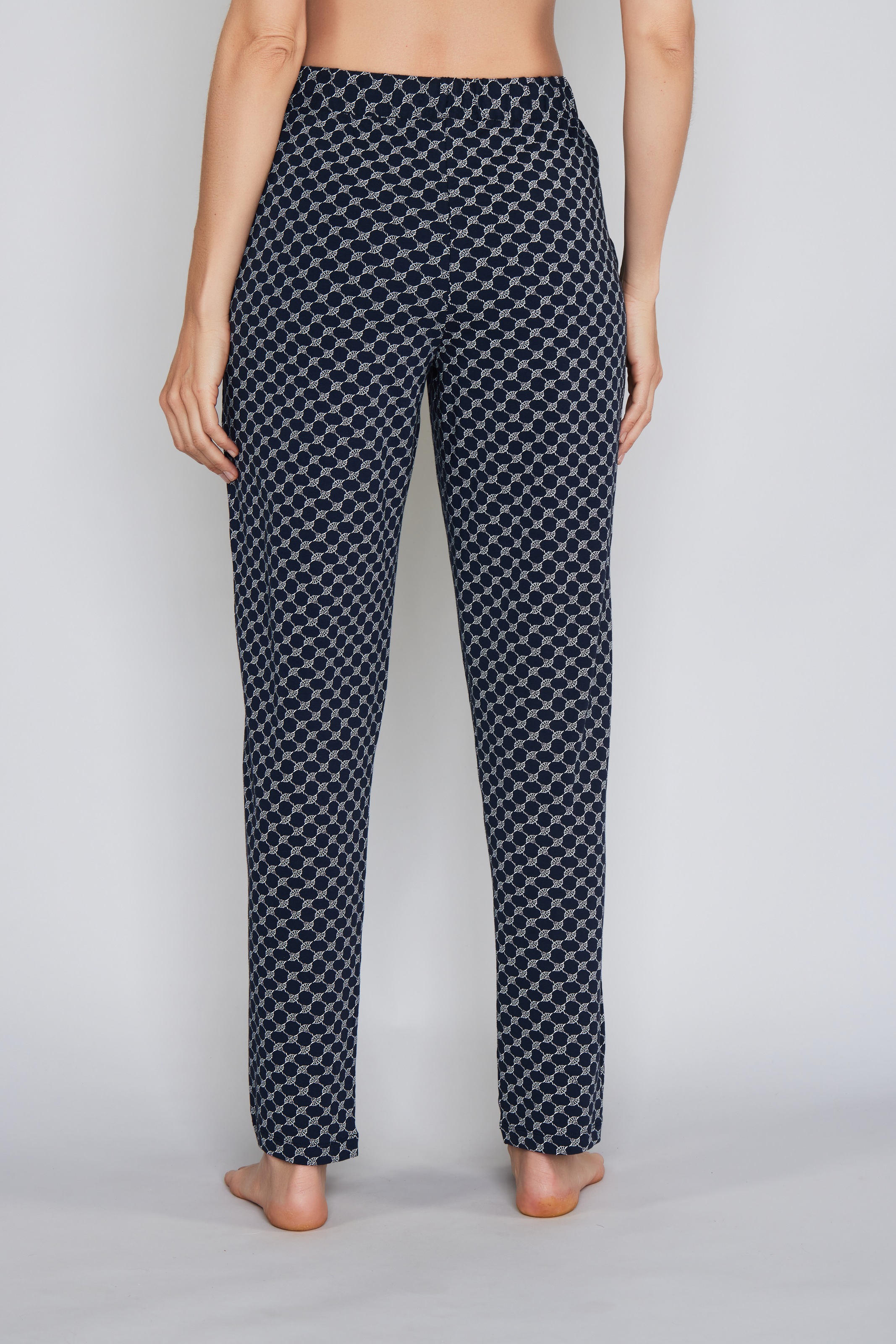 Thumbnail - JOOP Pyjamahose "Cosy" mit Tunnelzug und Bindeband, Cornflower-Allover