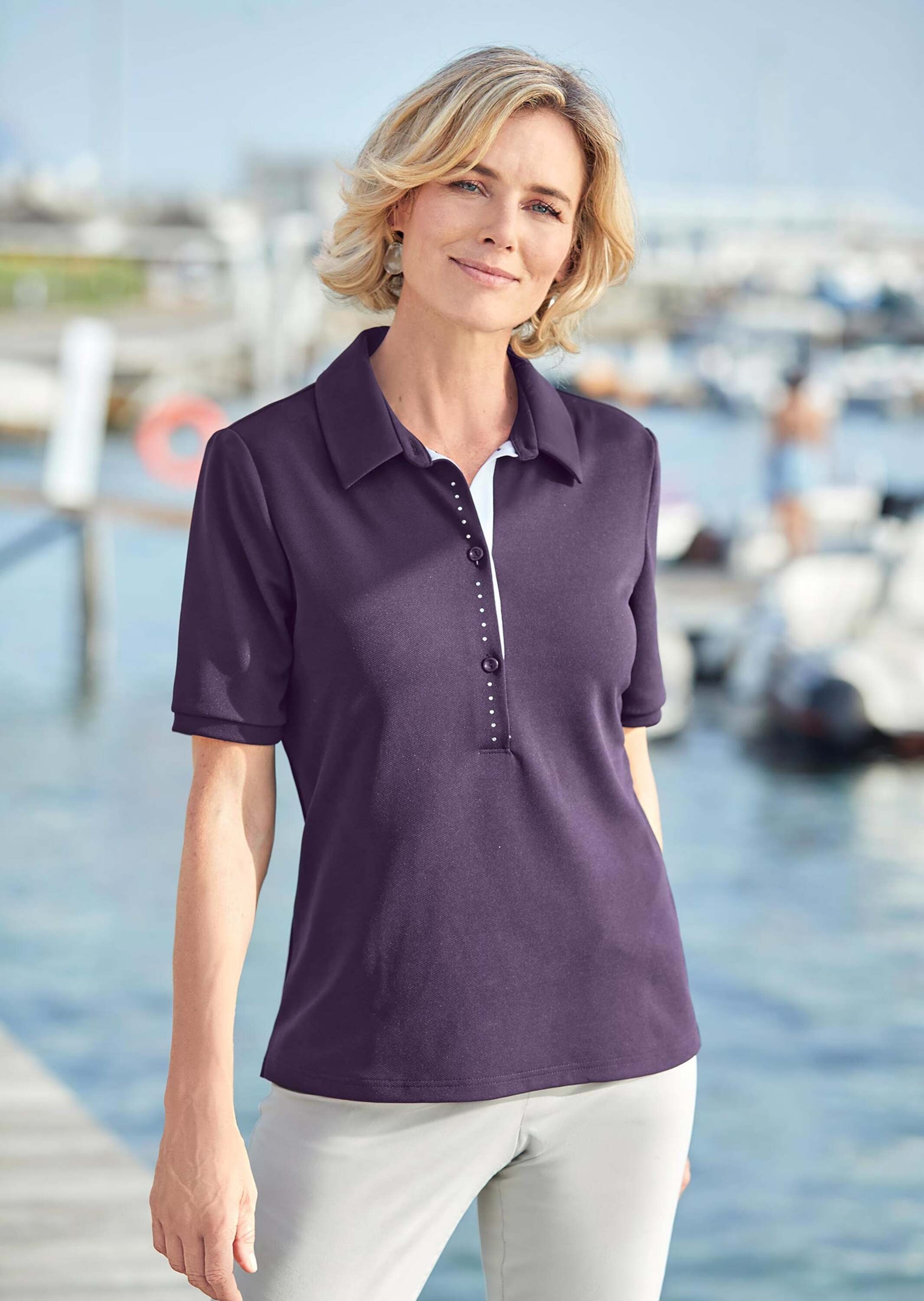 GOLDNER Poloshirt »Kurzgröße Pikee-Poloshirt«