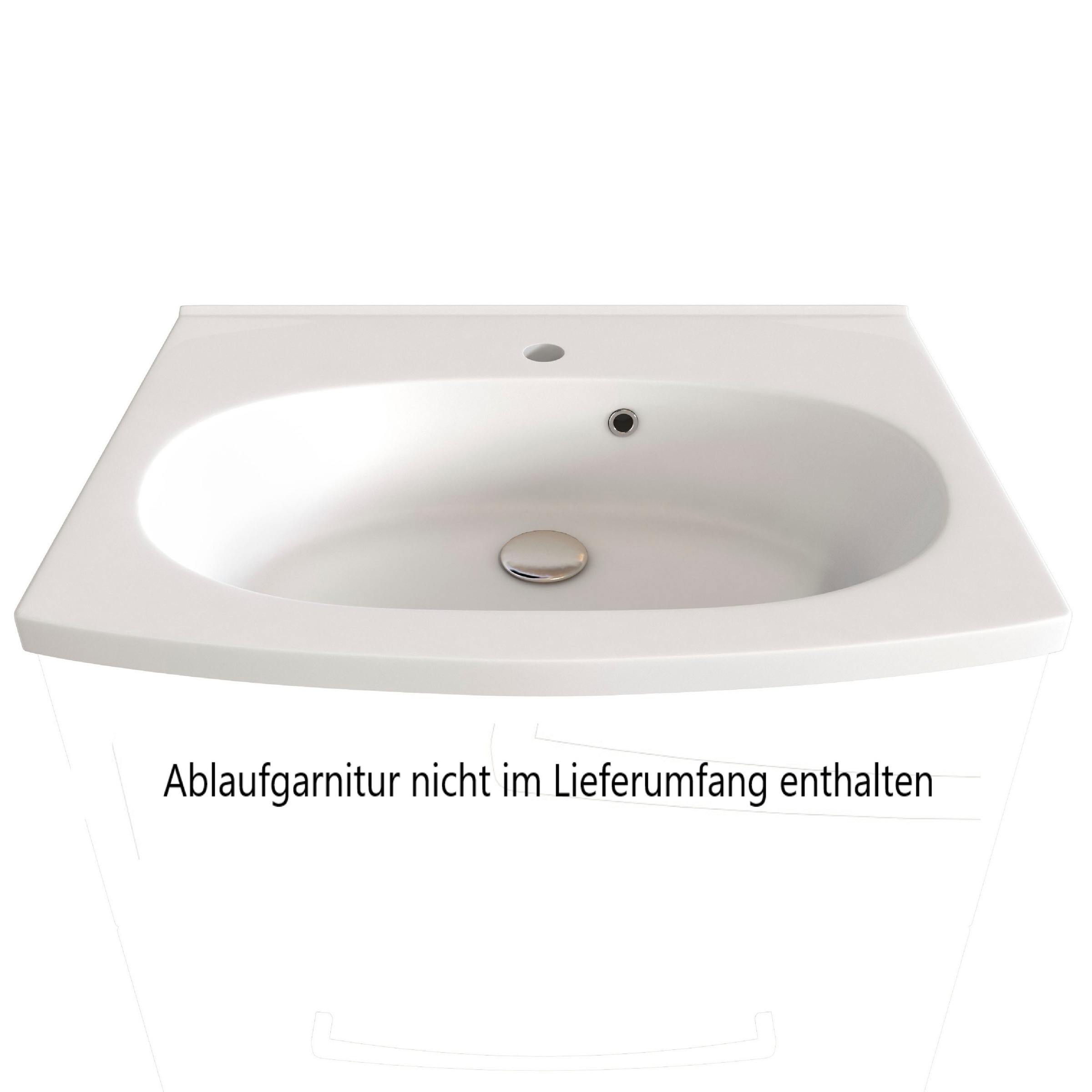 welltime Badmöbel-Set »Chicago«, (5 St., Spiegelschrank, Waschtisch, Hängeschrank, Unterschrank, Midischrank)