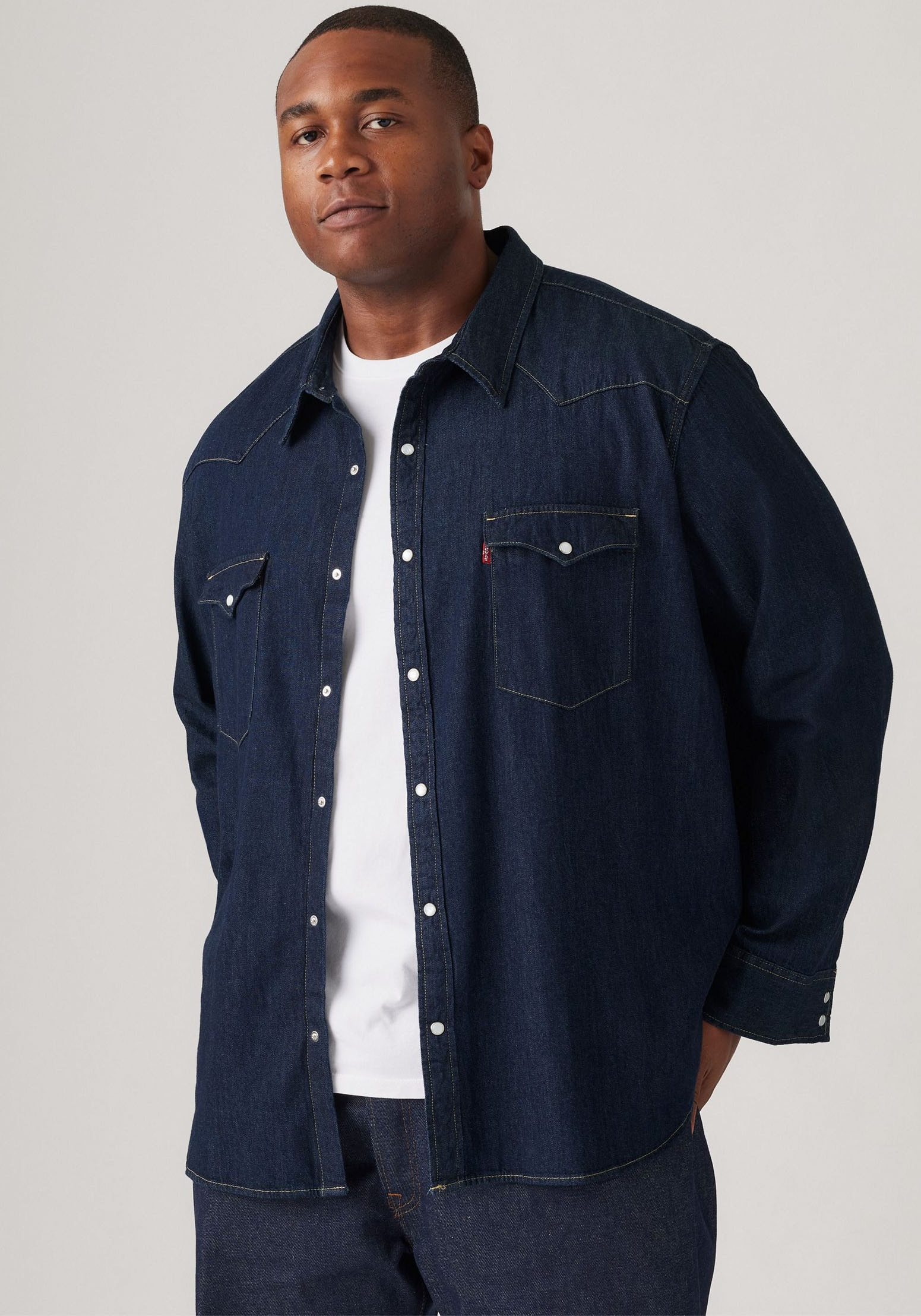 Levis Plus Jeanshemd, im Westernstyle günstig online kaufen