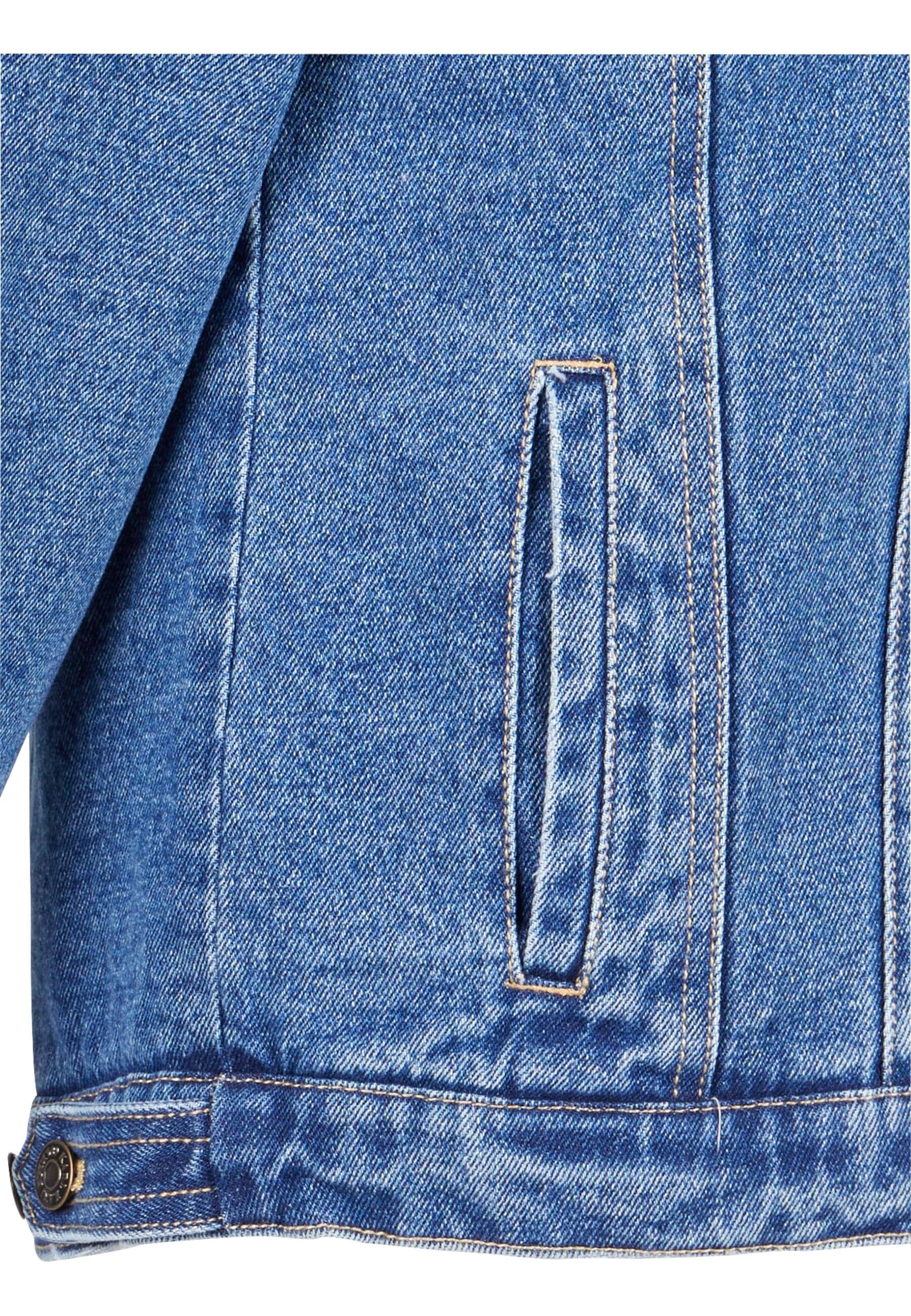 Karl Kani Jeansjacke »Karl Kani Herren KM224-062-1 KK Old English Denim Jacket«, (1 St.), ohne Kapuze